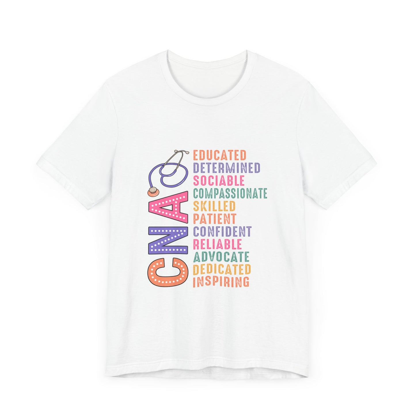 CNA Pride Unisex Short Sleeve Tee - Compassionate & Inspiring Nursing Shirt