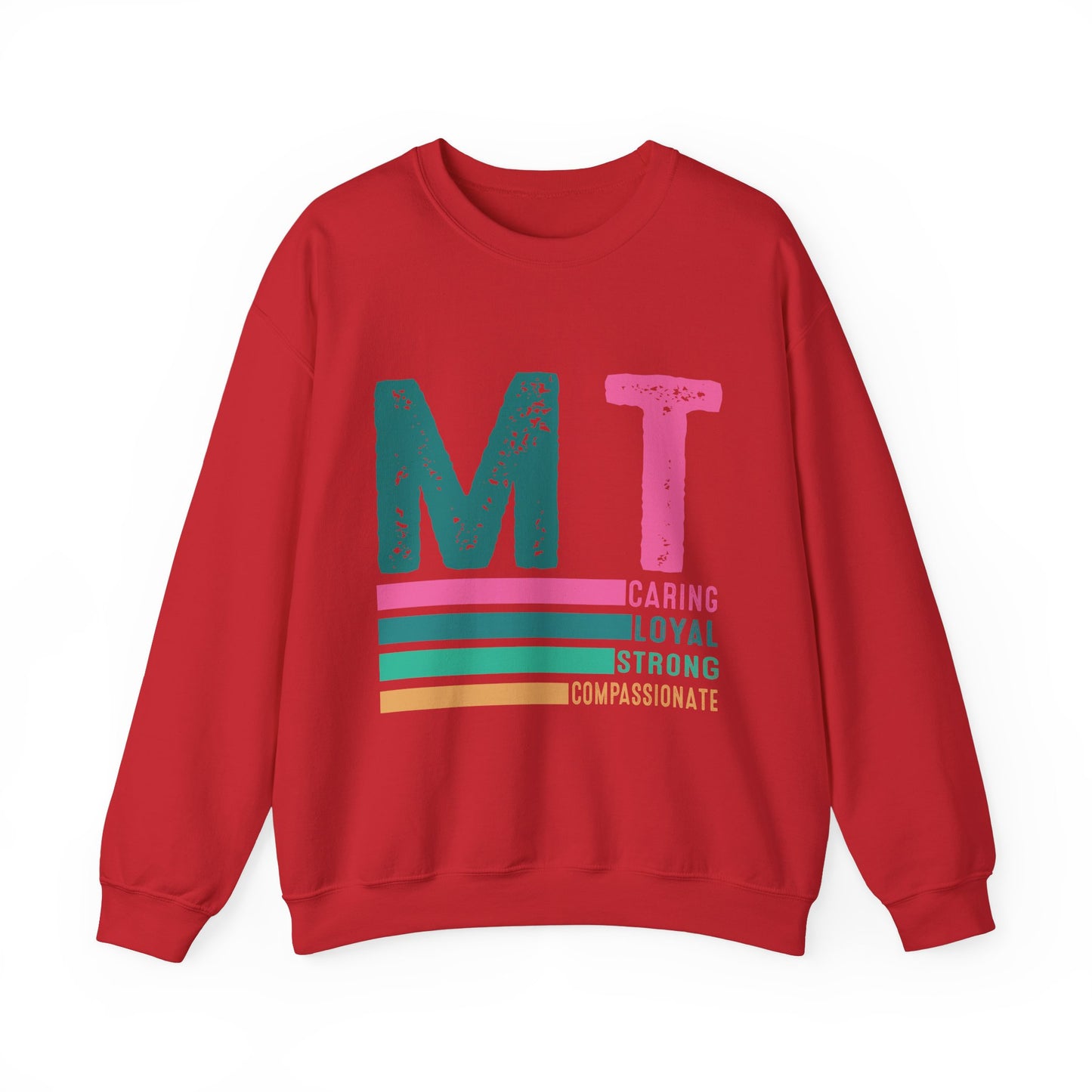 Caring Loyal Strong Unisex Sweatshirt - Compassionate Message Apparel