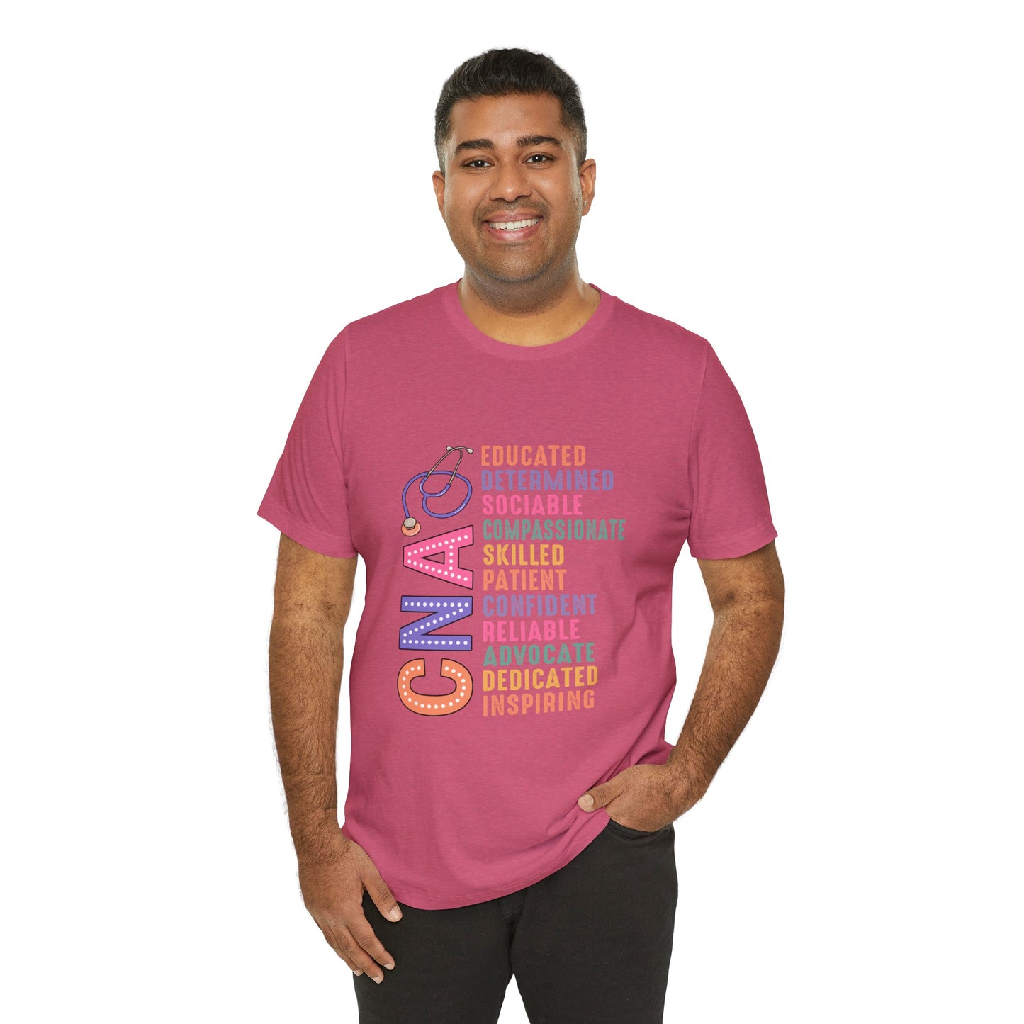 CNA Pride Unisex Short Sleeve Tee - Compassionate & Inspiring Nursing Shirt