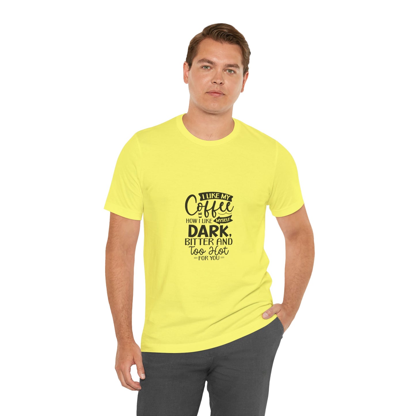 I Like My Coffee Dark Unisex Tee - Perfect for Coffee Lovers