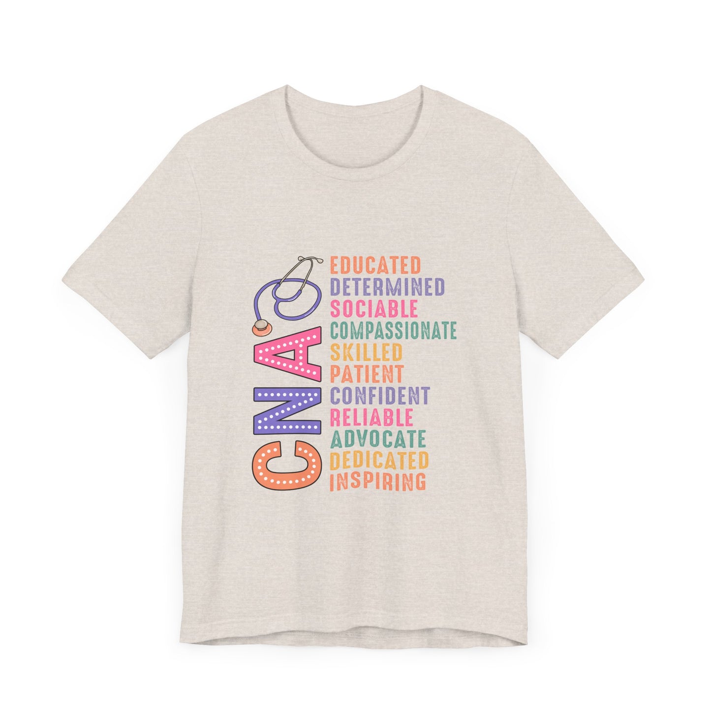 CNA Pride Unisex Short Sleeve Tee - Compassionate & Inspiring Nursing Shirt