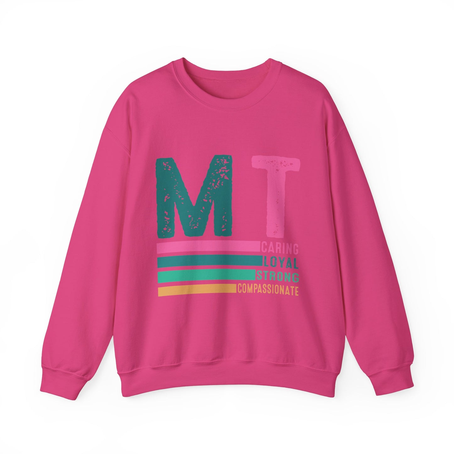 Caring Loyal Strong Unisex Sweatshirt - Compassionate Message Apparel