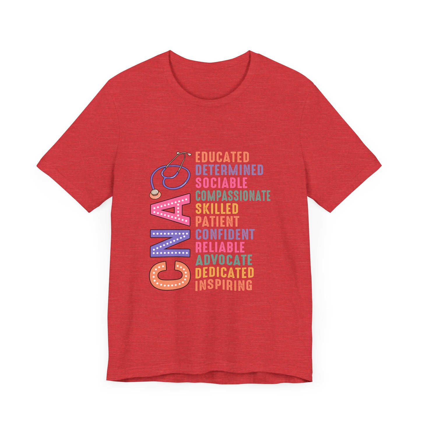 CNA Pride Unisex Short Sleeve Tee - Compassionate & Inspiring Nursing Shirt