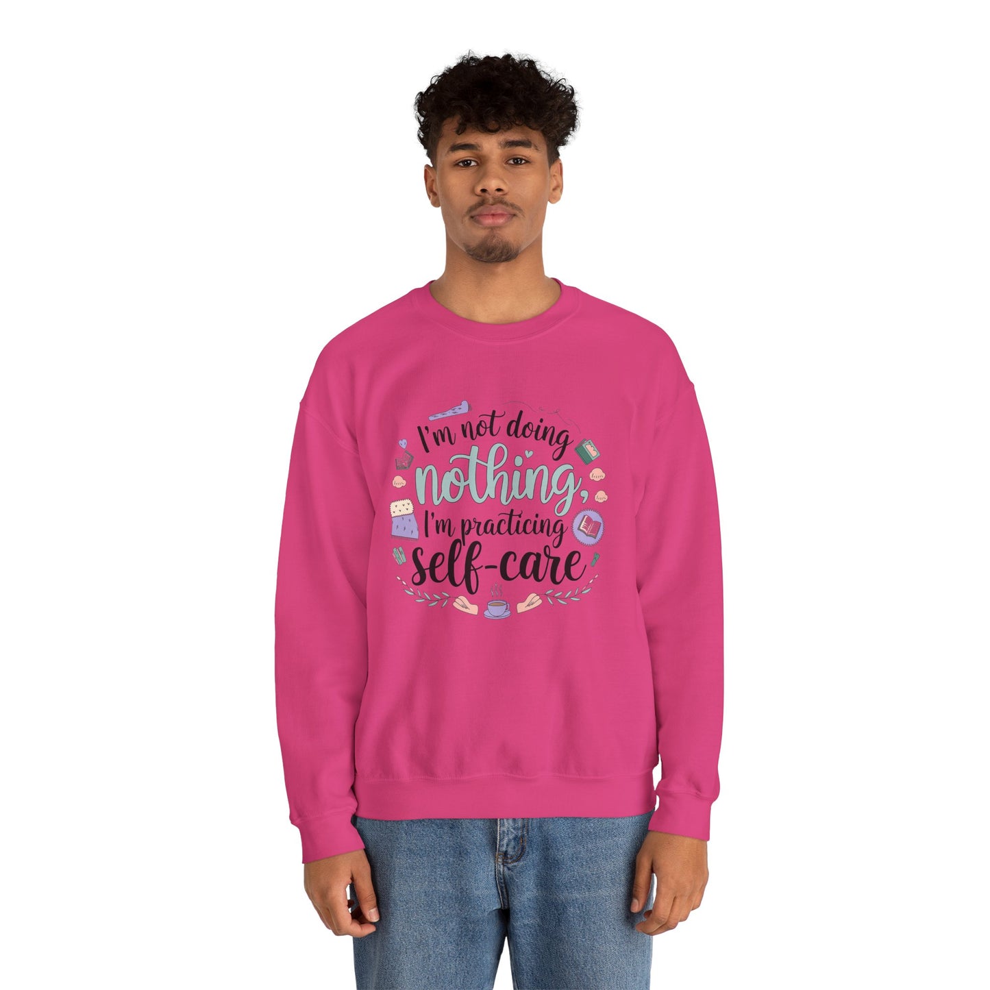 Self-Care Crewneck Sweatshirt – Practice Mindfulness in Comfort