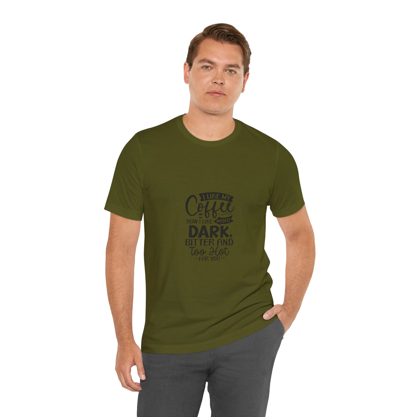 I Like My Coffee Dark Unisex Tee - Perfect for Coffee Lovers