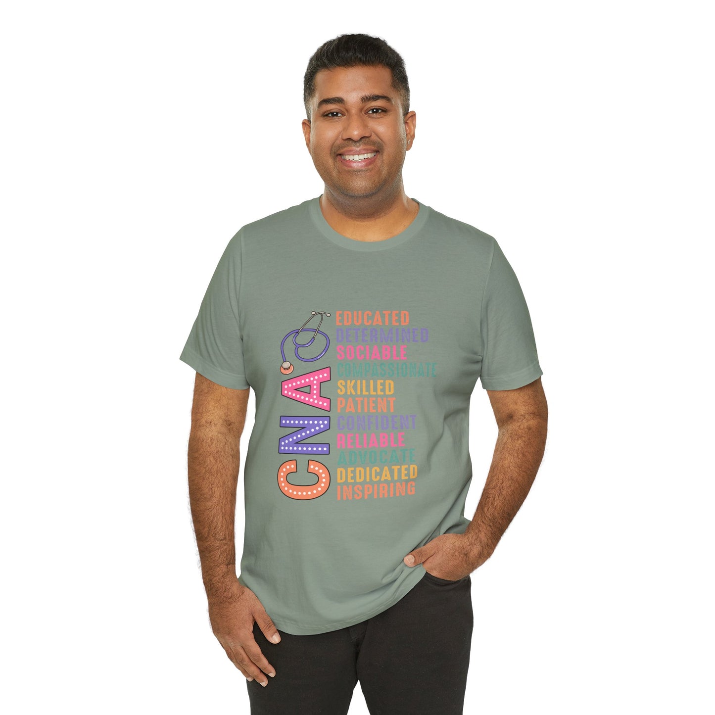 CNA Pride Unisex Short Sleeve Tee - Compassionate & Inspiring Nursing Shirt
