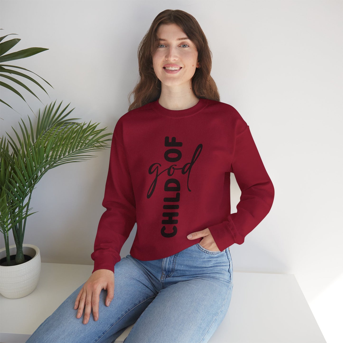 God Child Unisex Crewneck Sweatshirt - Inspirational Faith Apparel