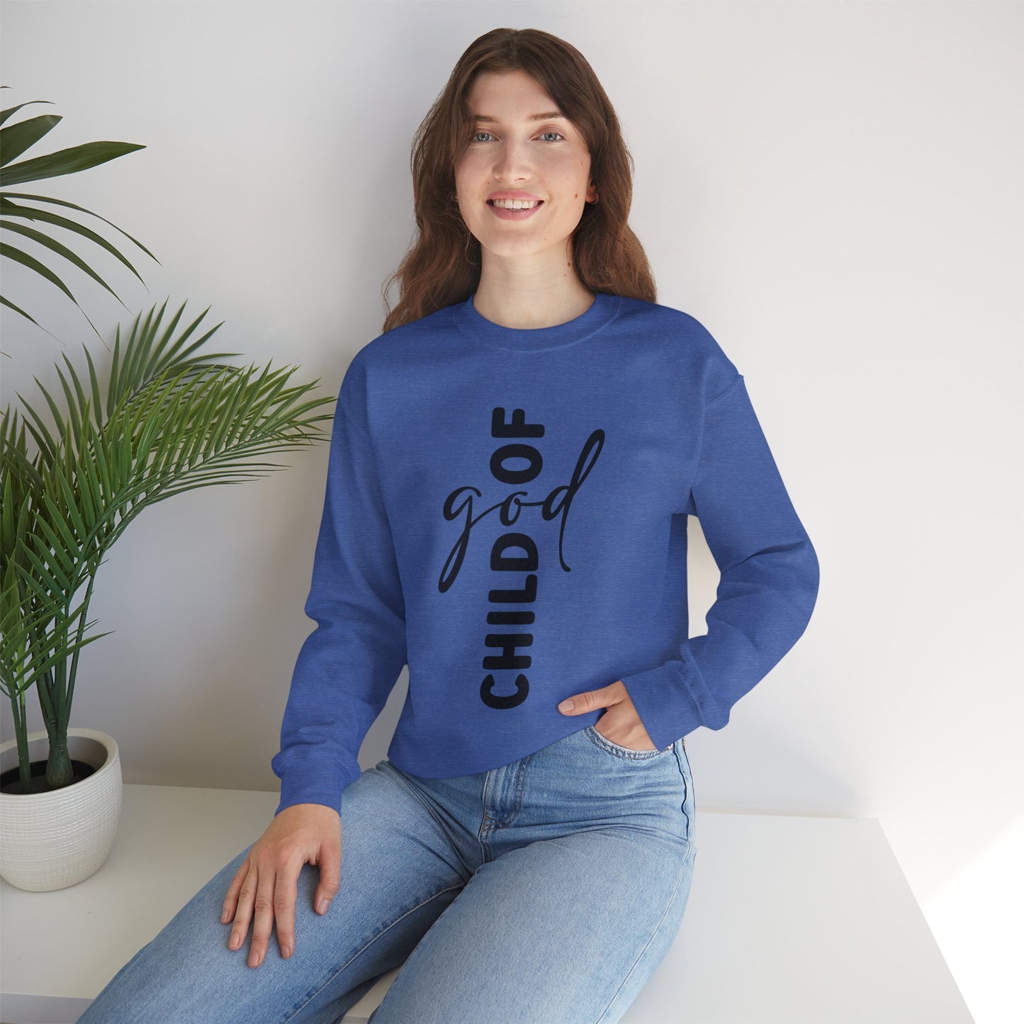 God Child Unisex Crewneck Sweatshirt - Inspirational Faith Apparel