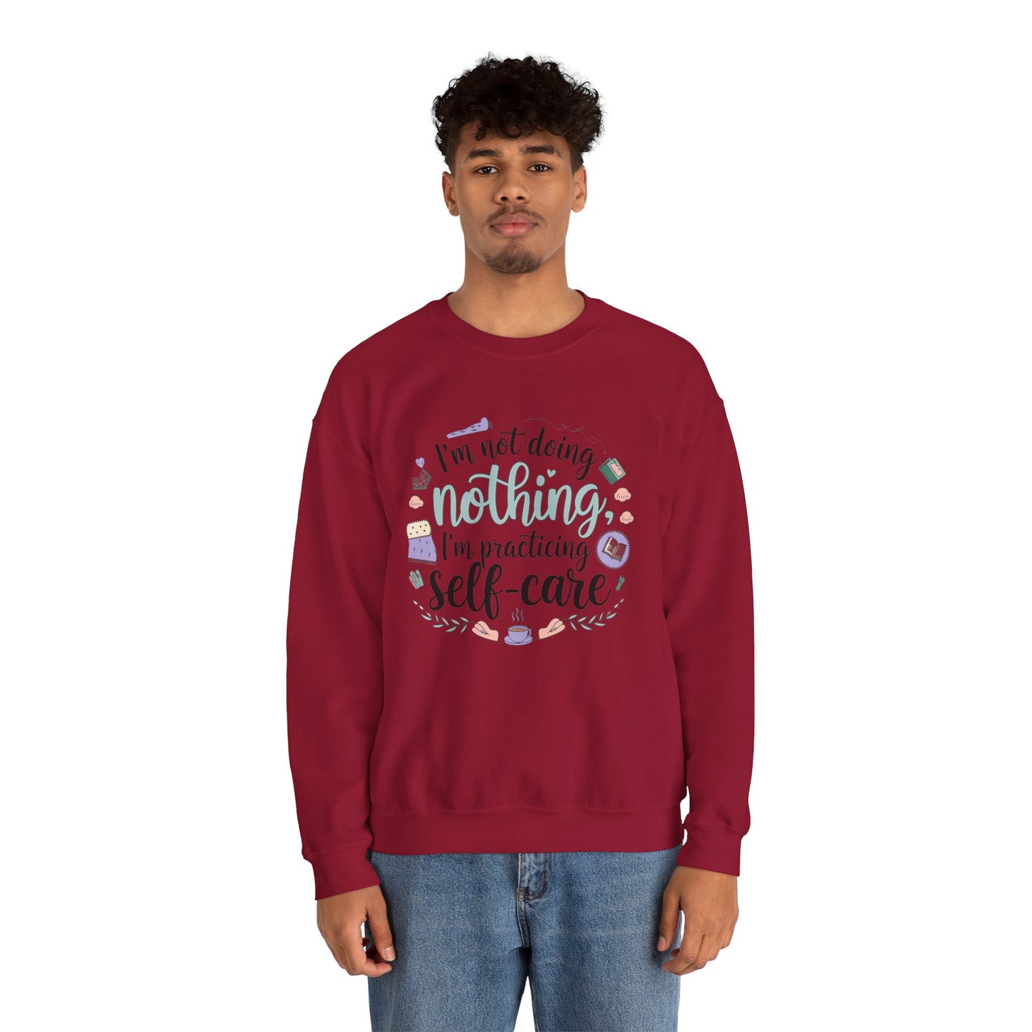Self-Care Crewneck Sweatshirt – Practice Mindfulness in Comfort