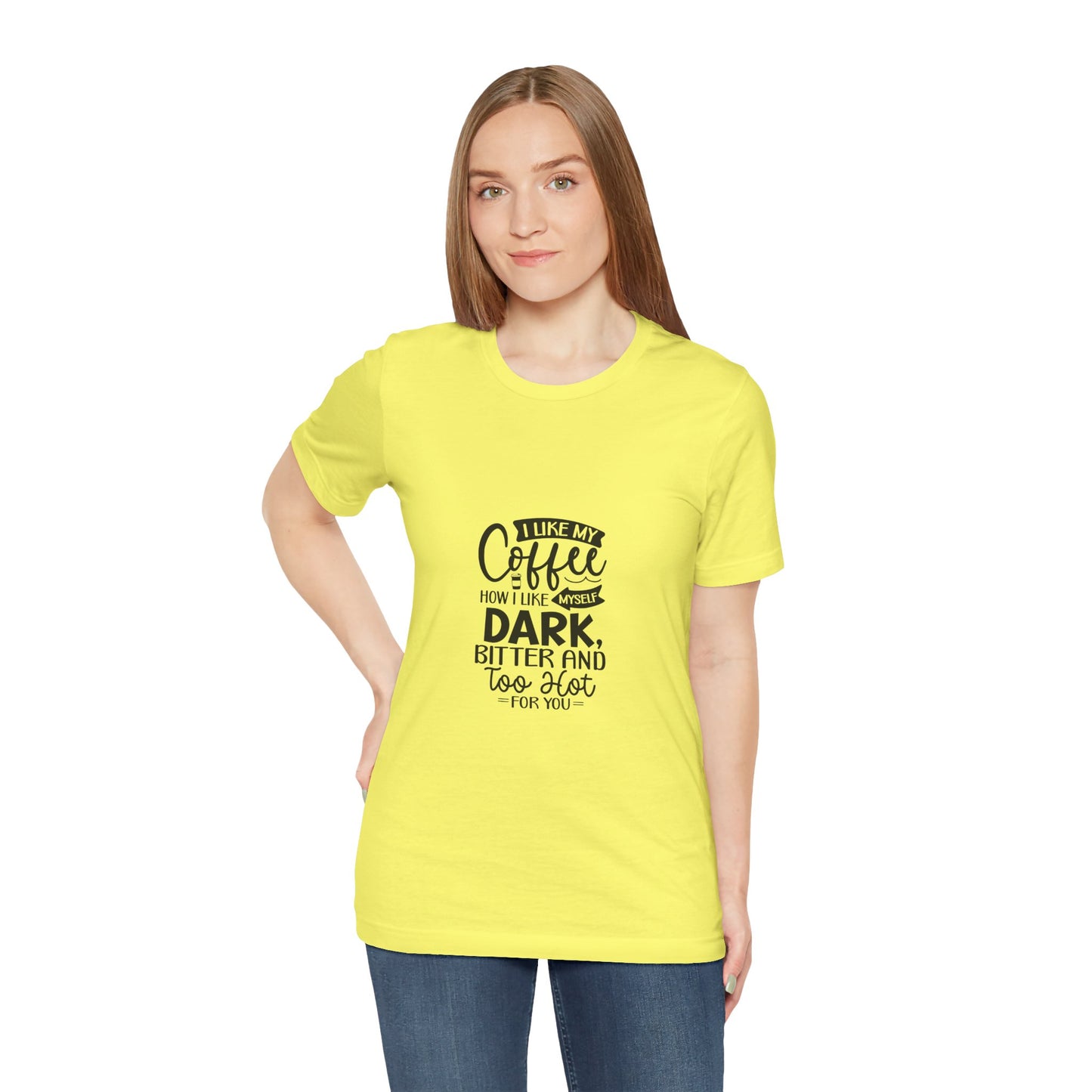 I Like My Coffee Dark Unisex Tee - Perfect for Coffee Lovers