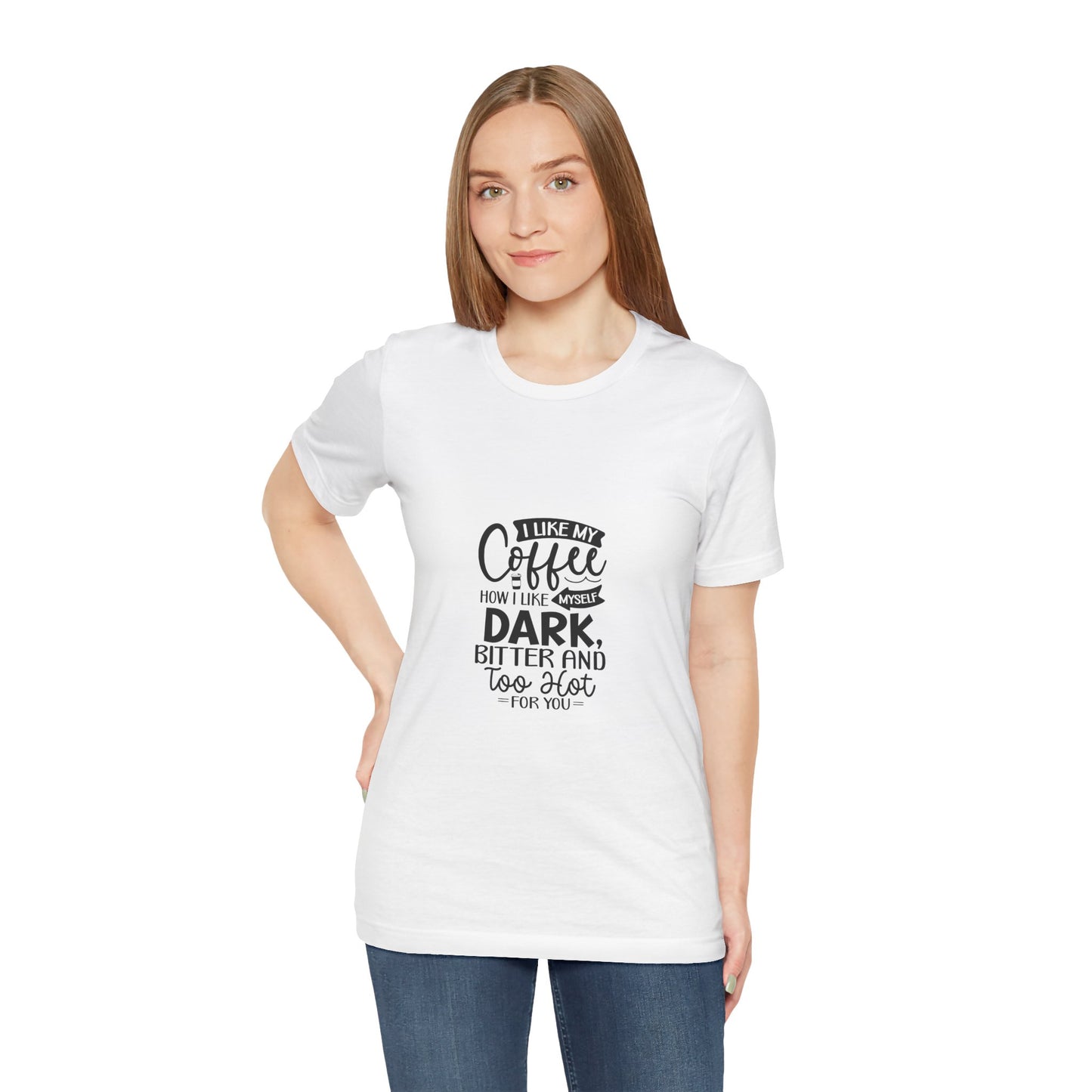 I Like My Coffee Dark Unisex Tee - Perfect for Coffee Lovers