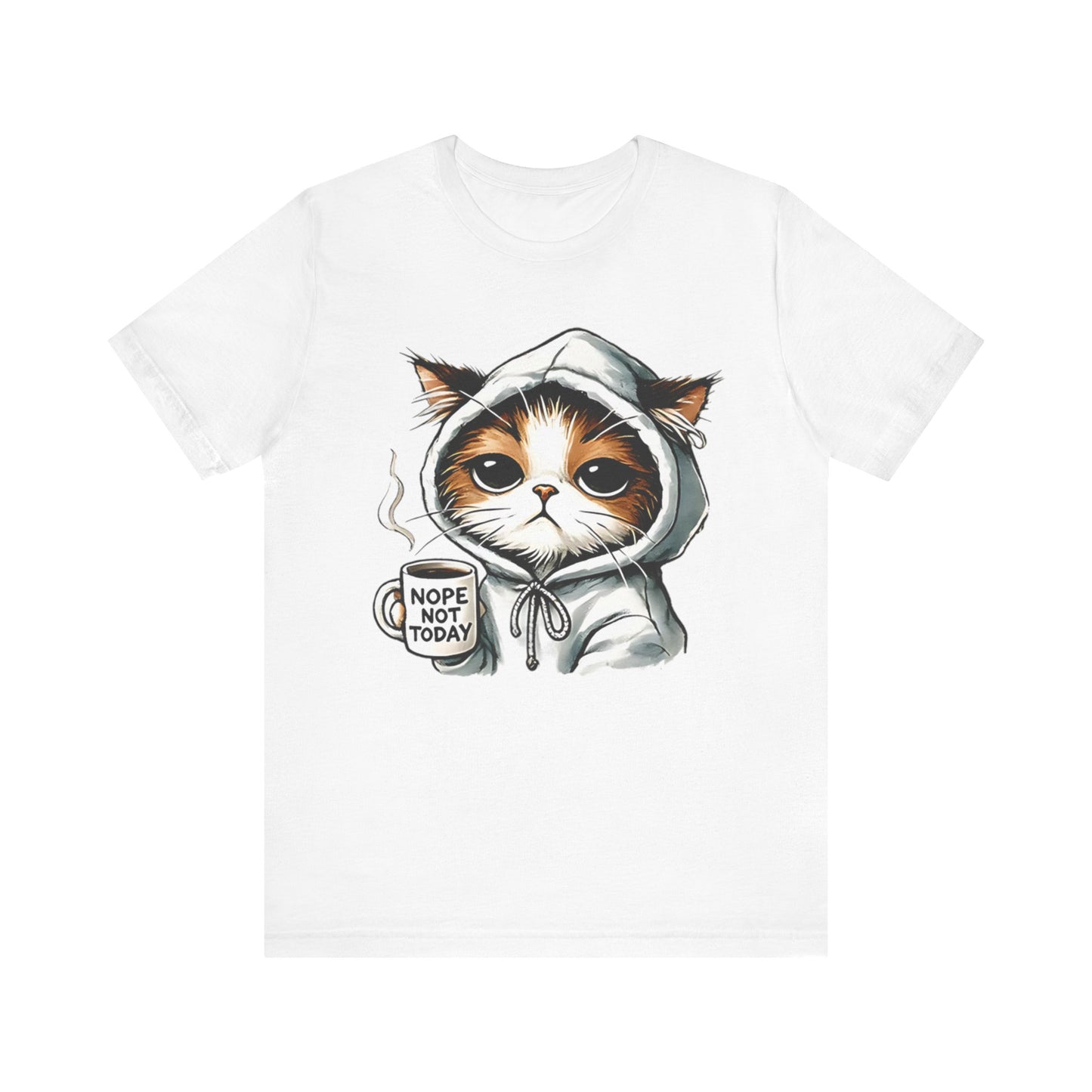 Funny Cat 'Nope Not Today' Unisex Tee – Casual Graphic Shirt for Cat Lovers