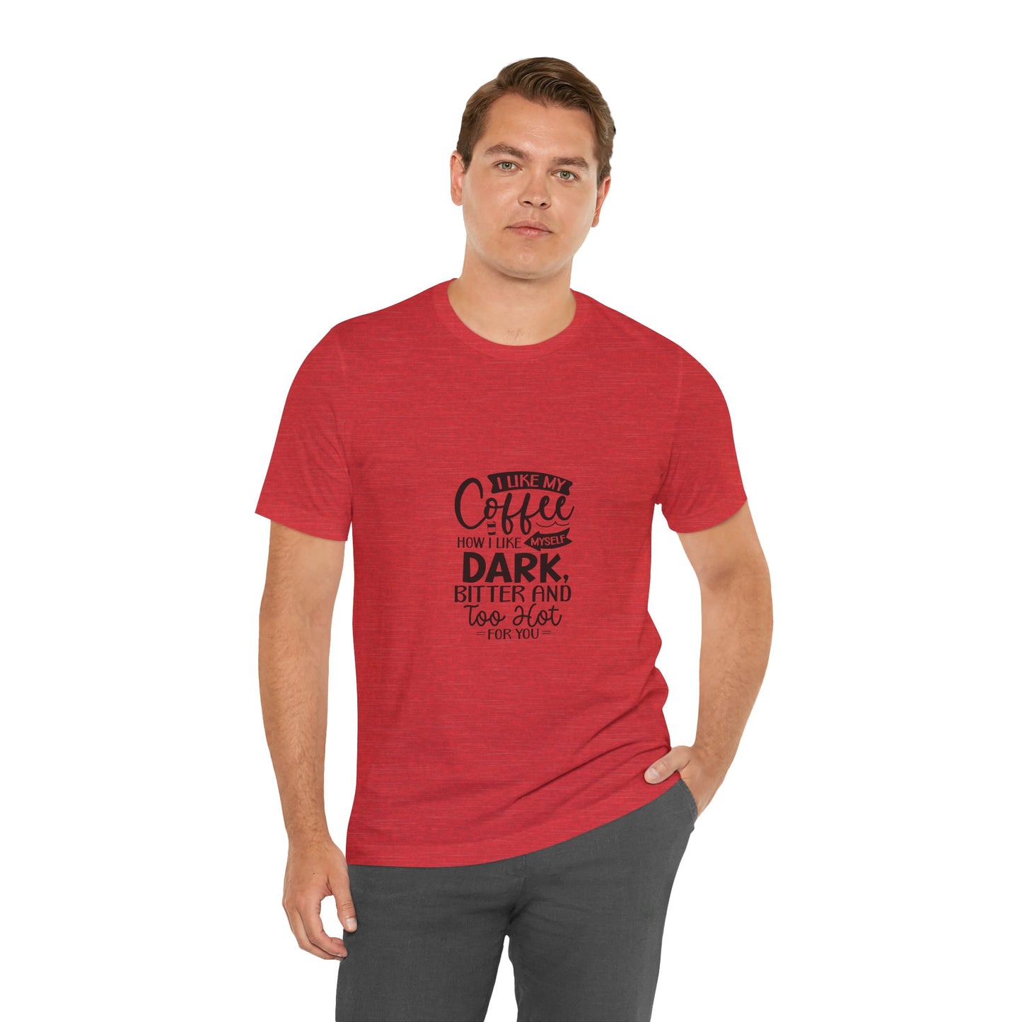 I Like My Coffee Dark Unisex Tee - Perfect for Coffee Lovers