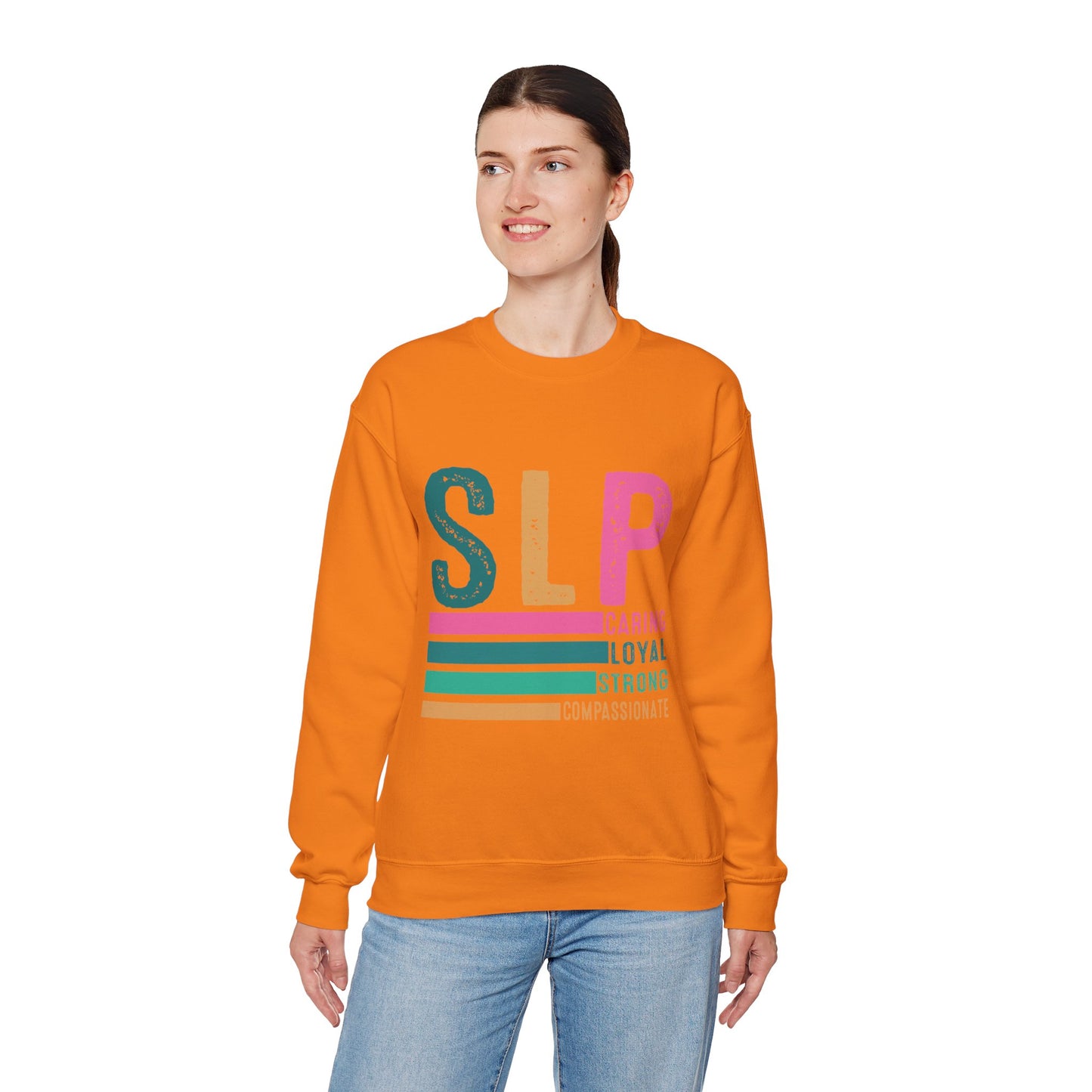 Caring Loyal Strong Crewneck Sweatshirt