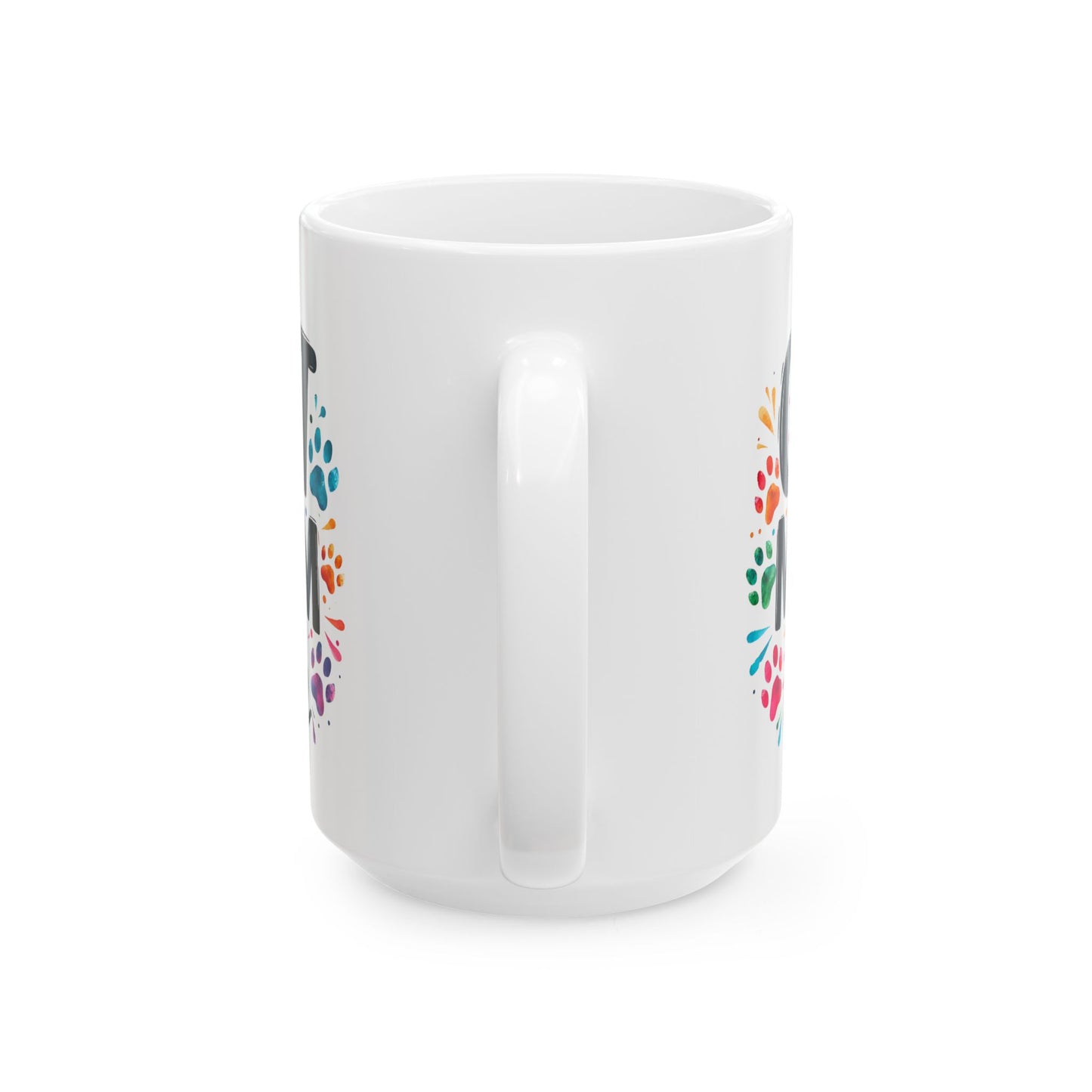 Best Cat Mom Ever Ceramic Mug - Colorful Cat Lover Gift