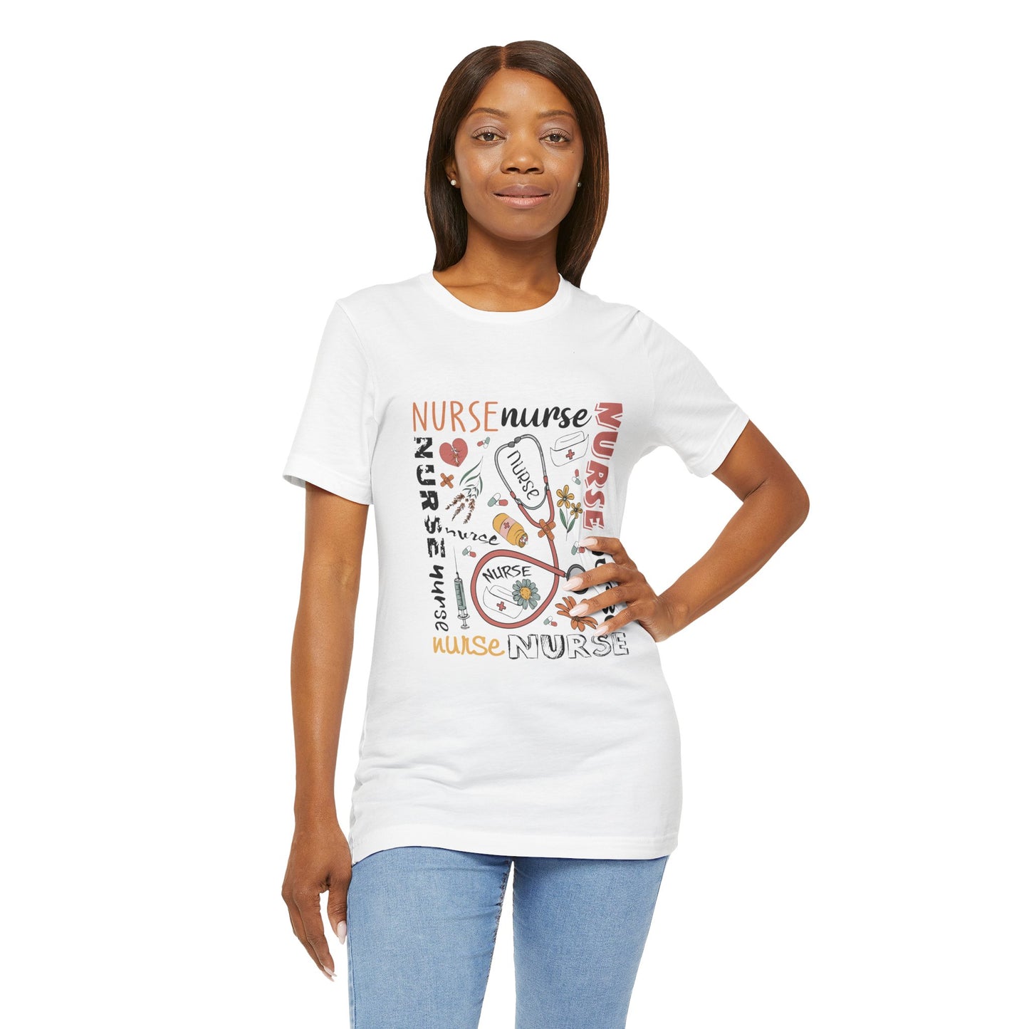 Nurse Appreciation Unisex Jersey Tee - Comfortable Short Sleeve Shirt for Healthcare Workers