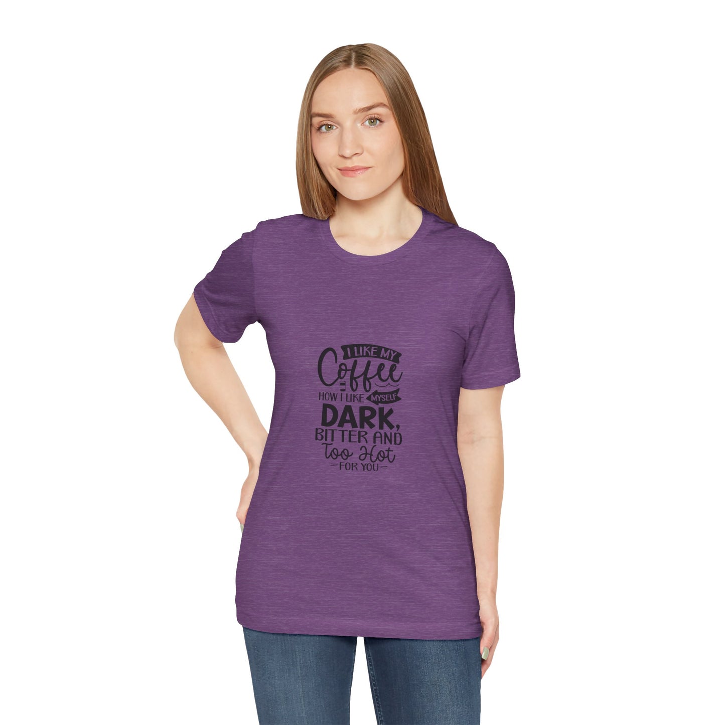 I Like My Coffee Dark Unisex Tee - Perfect for Coffee Lovers