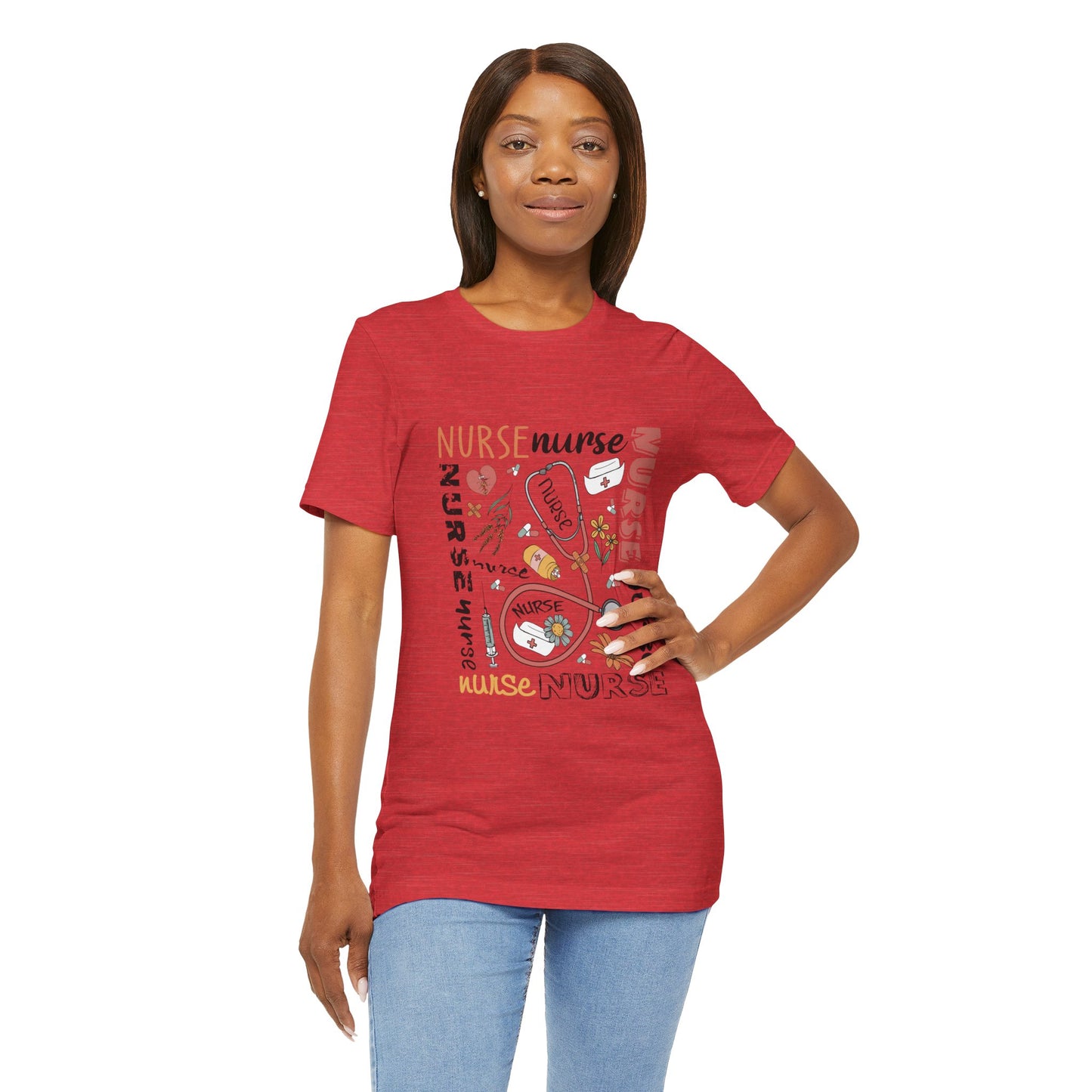 Nurse Appreciation Unisex Jersey Tee - Comfortable Short Sleeve Shirt for Healthcare Workers
