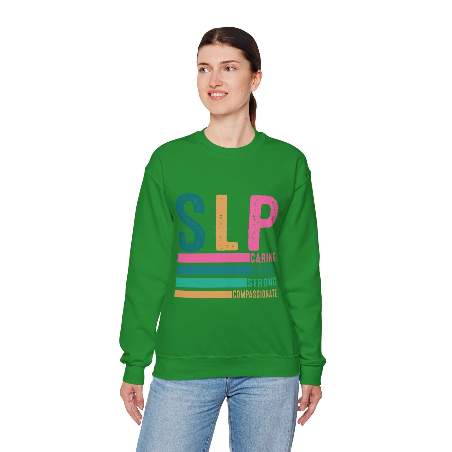 Caring Loyal Strong Crewneck Sweatshirt