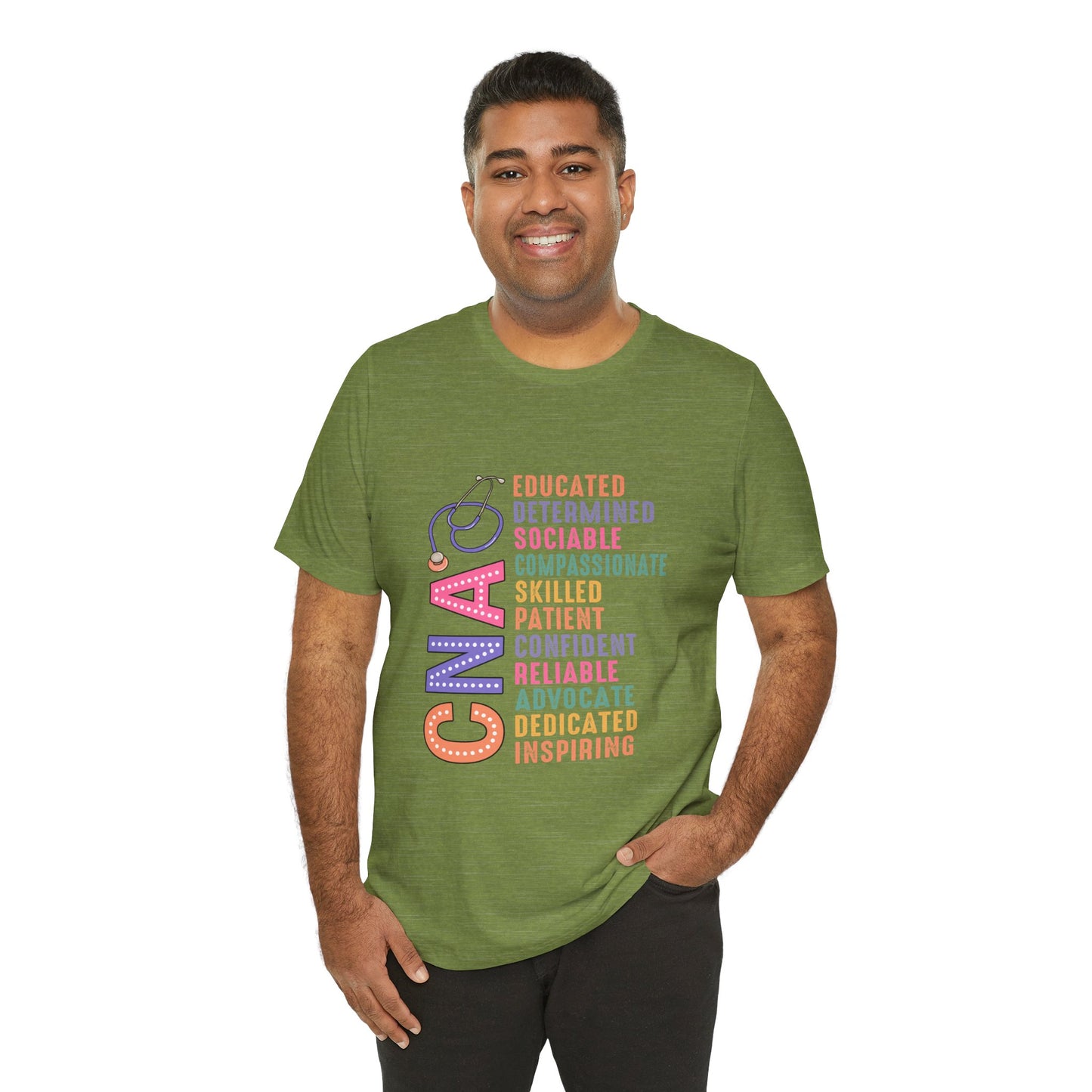 CNA Pride Unisex Short Sleeve Tee - Compassionate & Inspiring Nursing Shirt