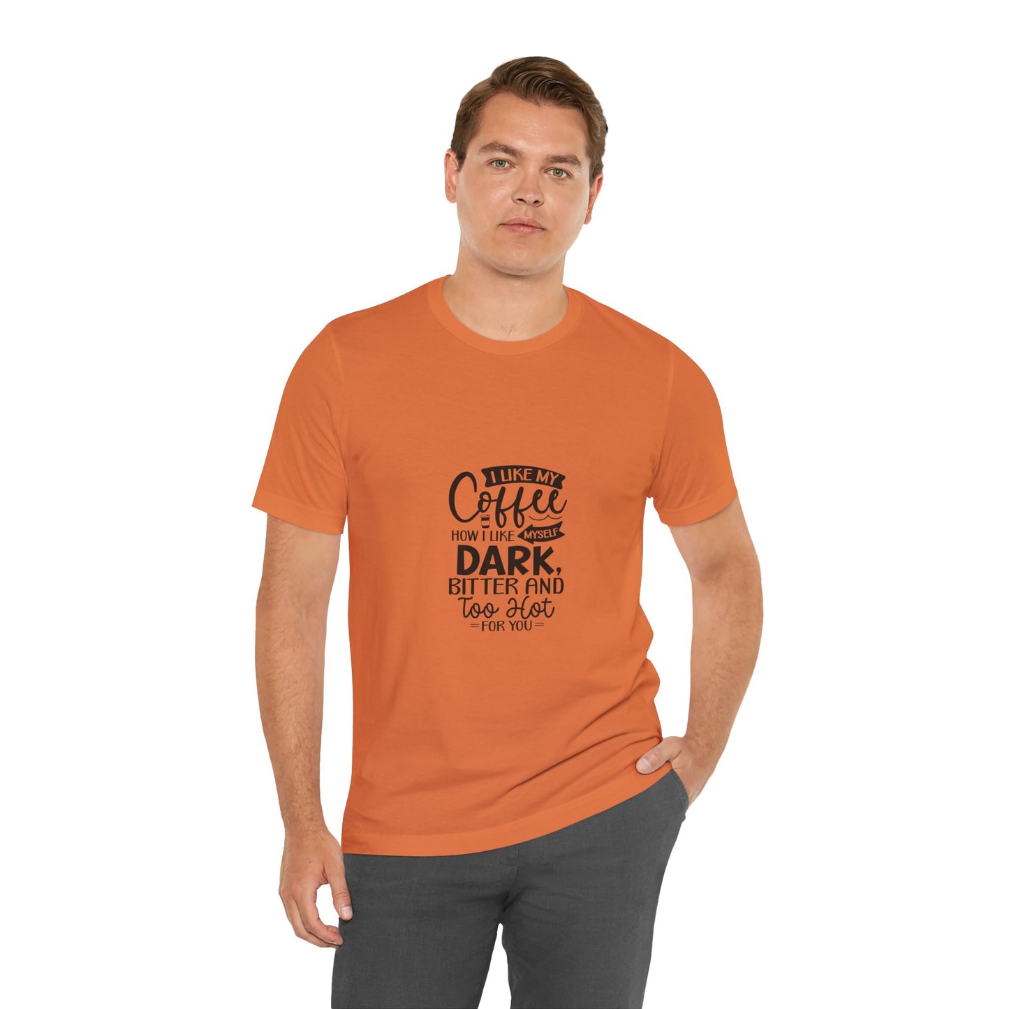 I Like My Coffee Dark Unisex Tee - Perfect for Coffee Lovers