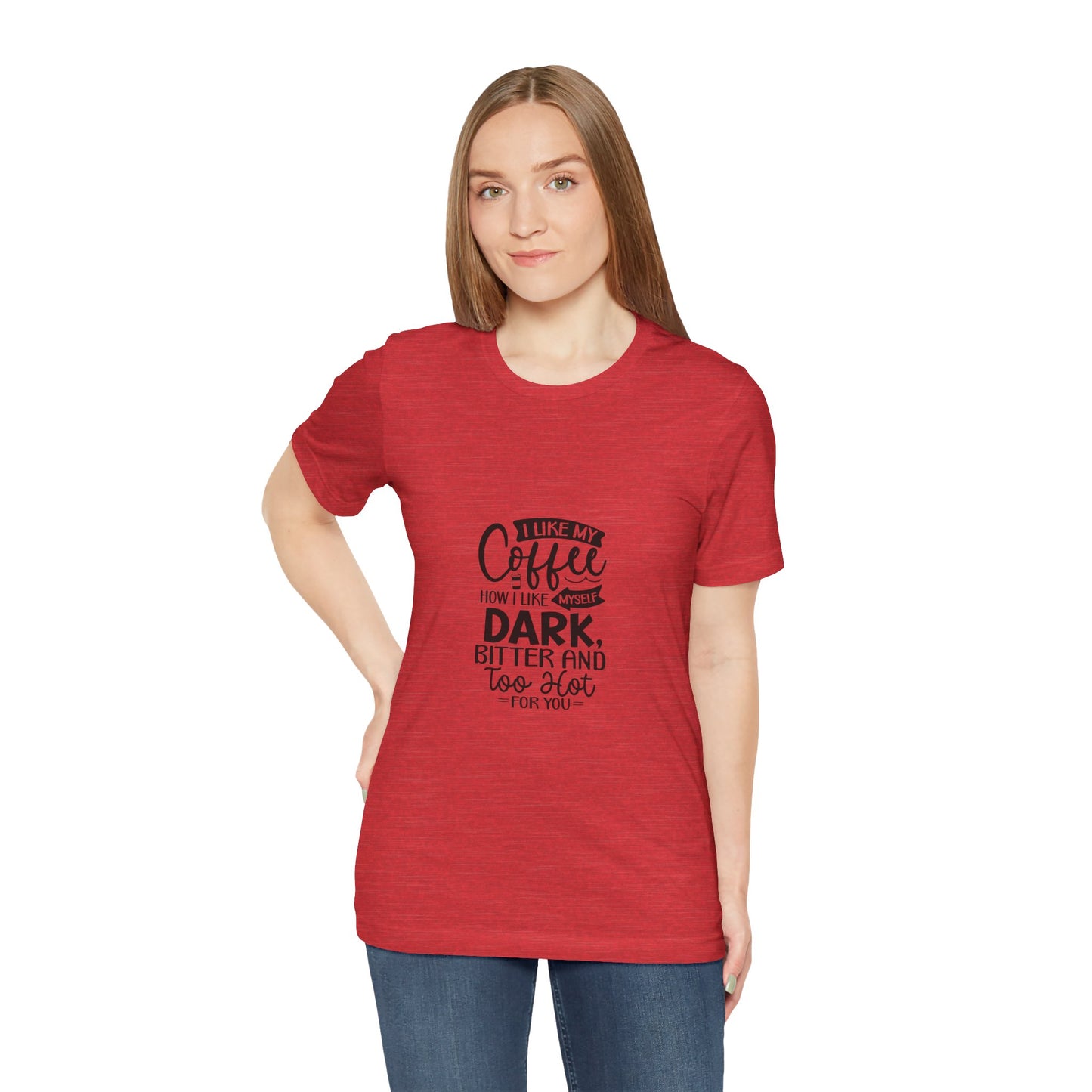 I Like My Coffee Dark Unisex Tee - Perfect for Coffee Lovers