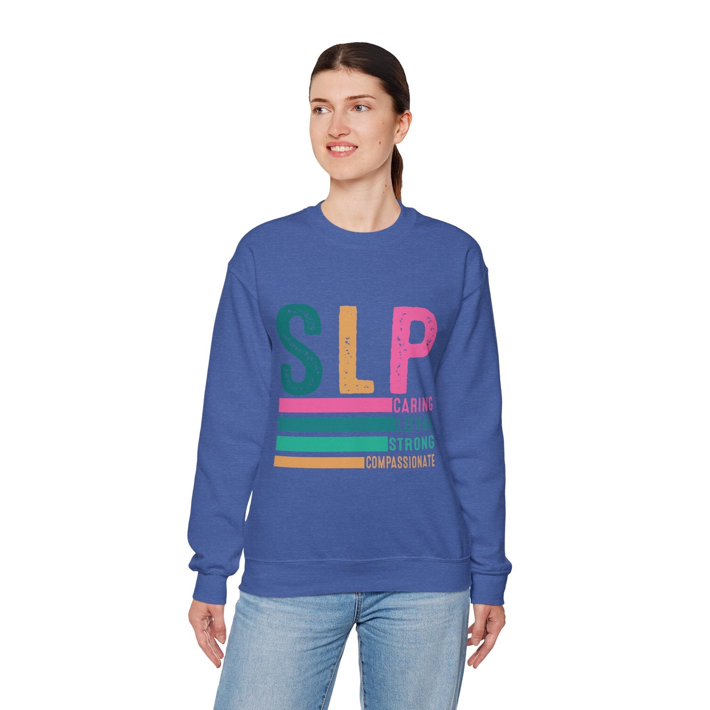 Caring Loyal Strong Crewneck Sweatshirt