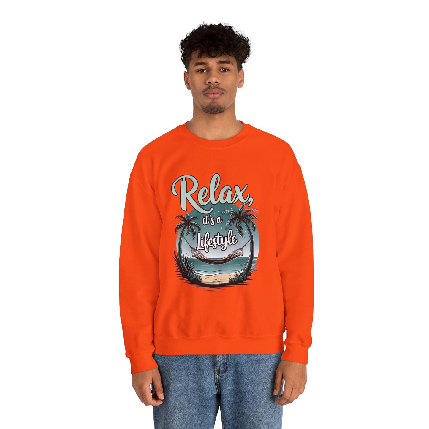 Relax Beach Vibe Unisex Crewneck Sweatshirt