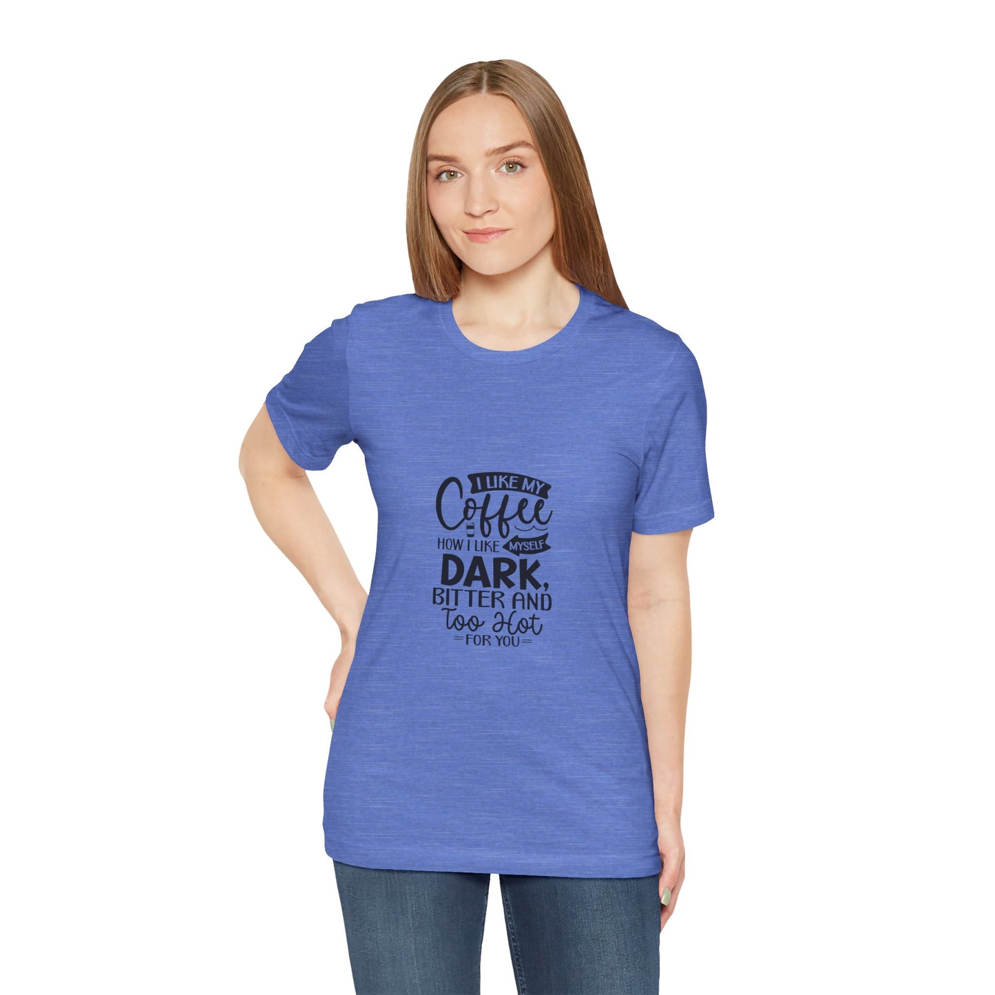 I Like My Coffee Dark Unisex Tee - Perfect for Coffee Lovers
