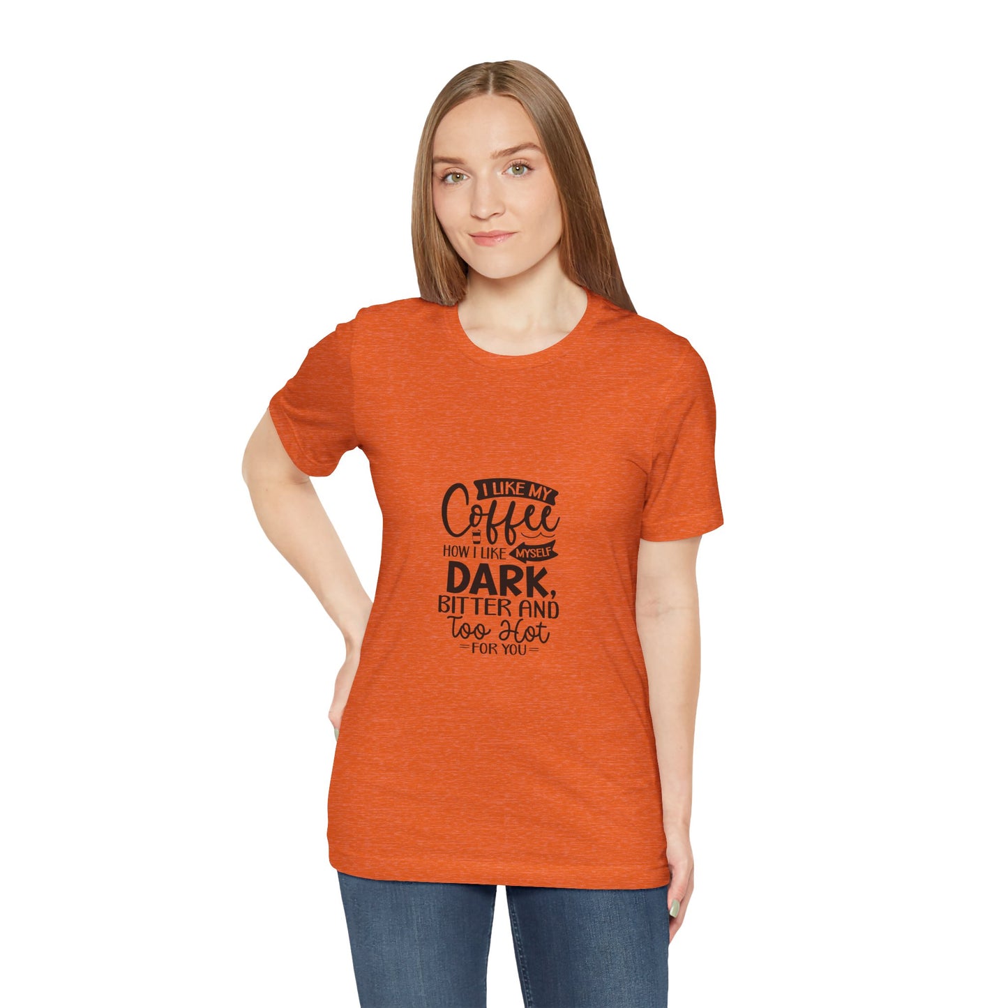 I Like My Coffee Dark Unisex Tee - Perfect for Coffee Lovers