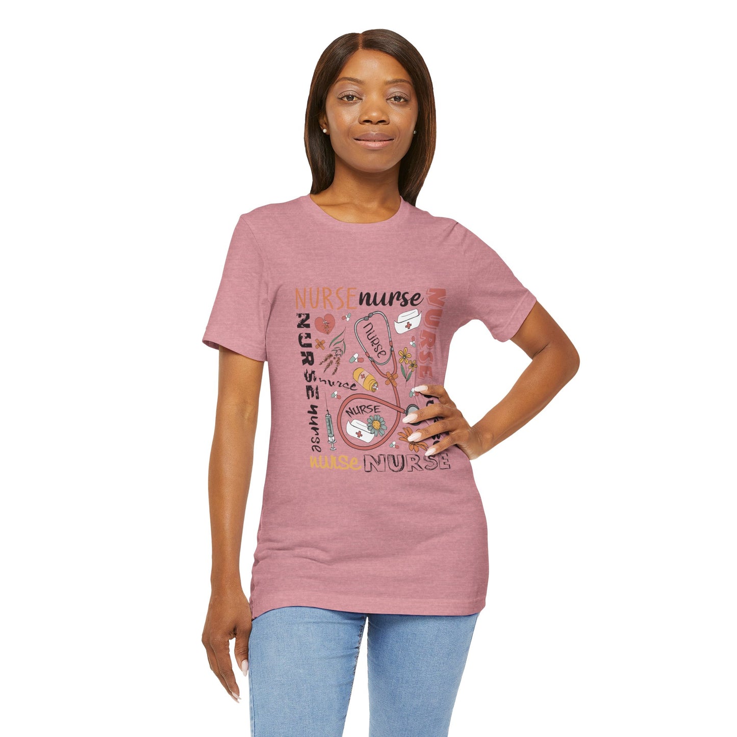 Nurse Appreciation Unisex Jersey Tee - Comfortable Short Sleeve Shirt for Healthcare Workers