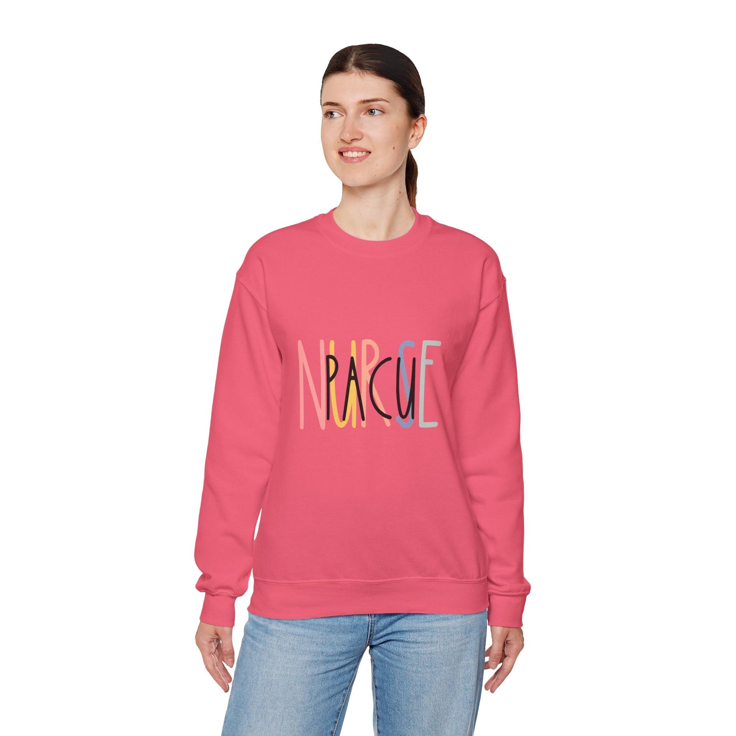 Unisex Crewneck Sweatshirt with 'NURSE' Design - Cozy Gift for Healthcare Heroes