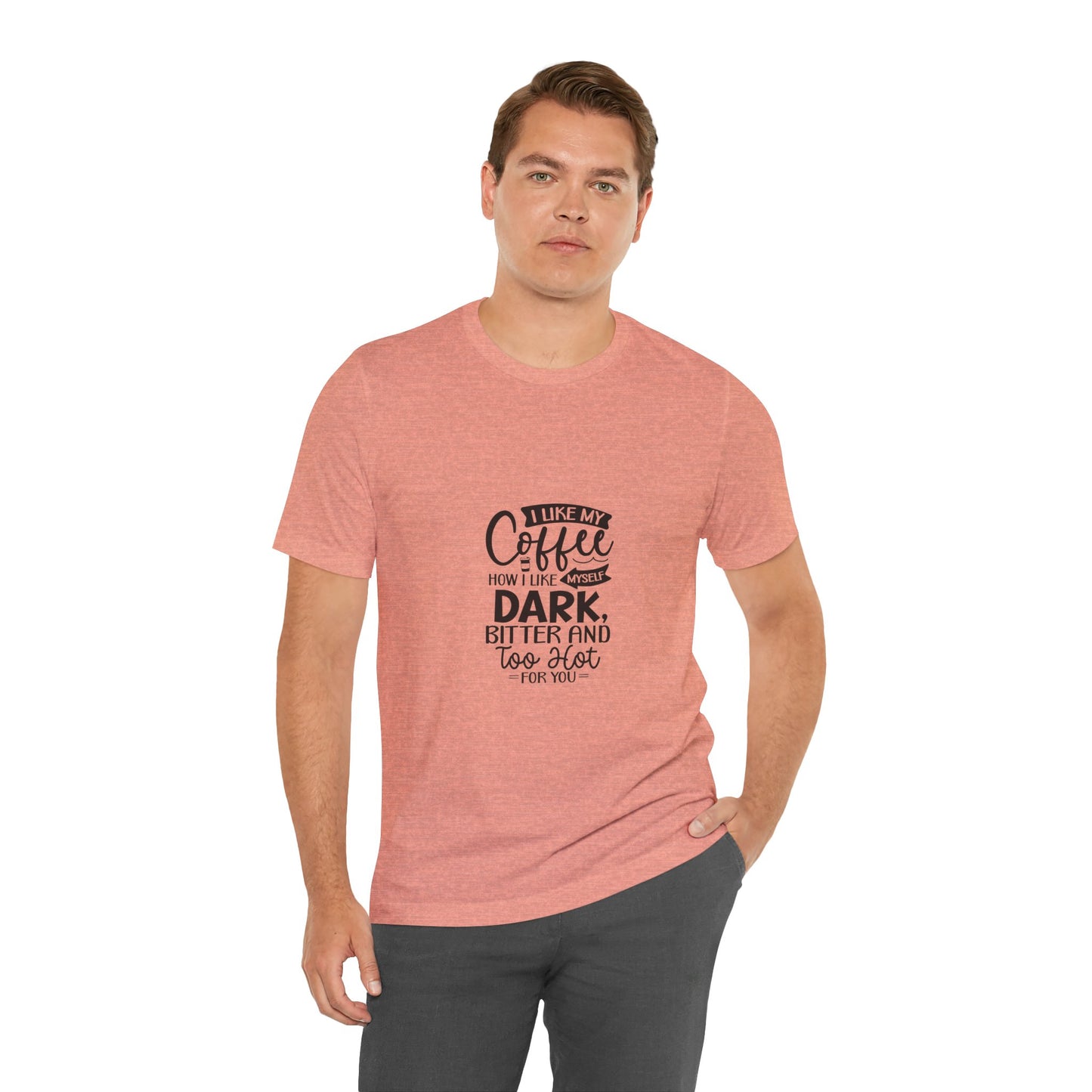 I Like My Coffee Dark Unisex Tee - Perfect for Coffee Lovers