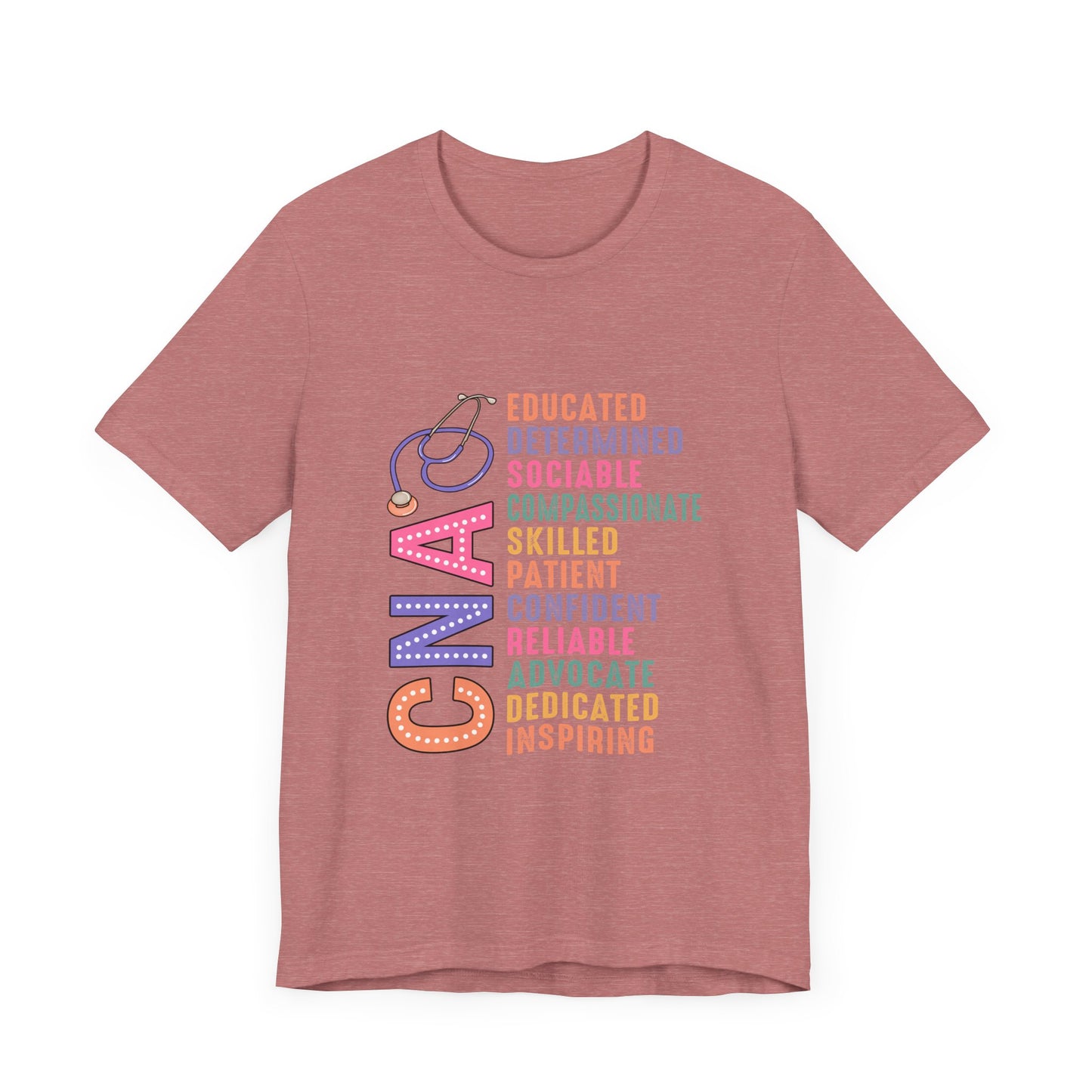 CNA Pride Unisex Short Sleeve Tee - Compassionate & Inspiring Nursing Shirt