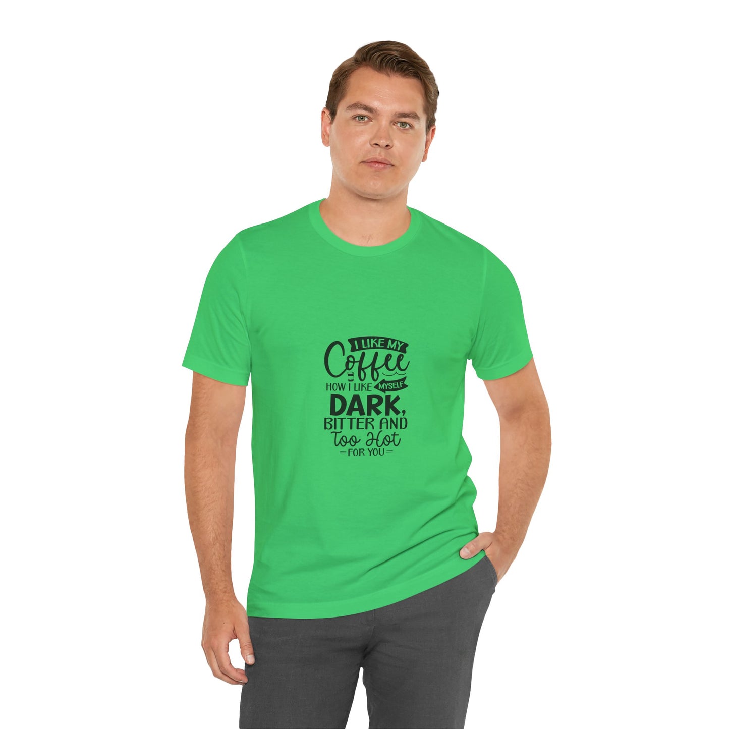 I Like My Coffee Dark Unisex Tee - Perfect for Coffee Lovers