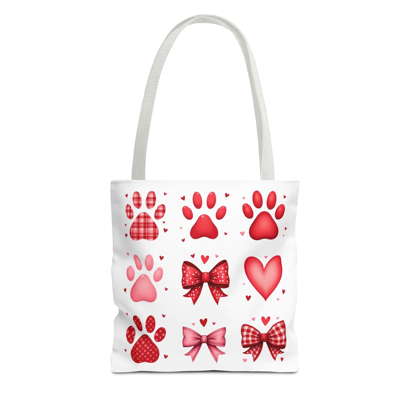 Cute Love and Paw Print Tote Bag - Perfect for Pet Lovers