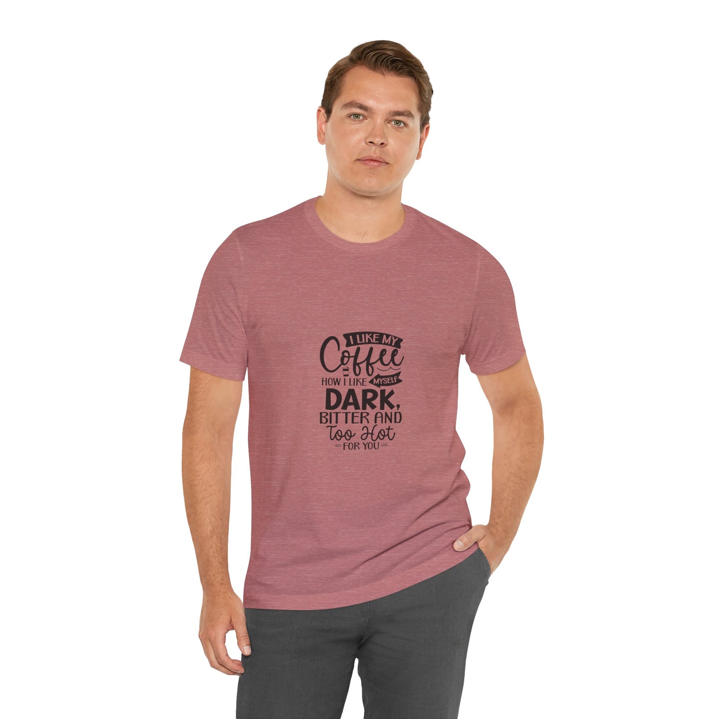I Like My Coffee Dark Unisex Tee - Perfect for Coffee Lovers