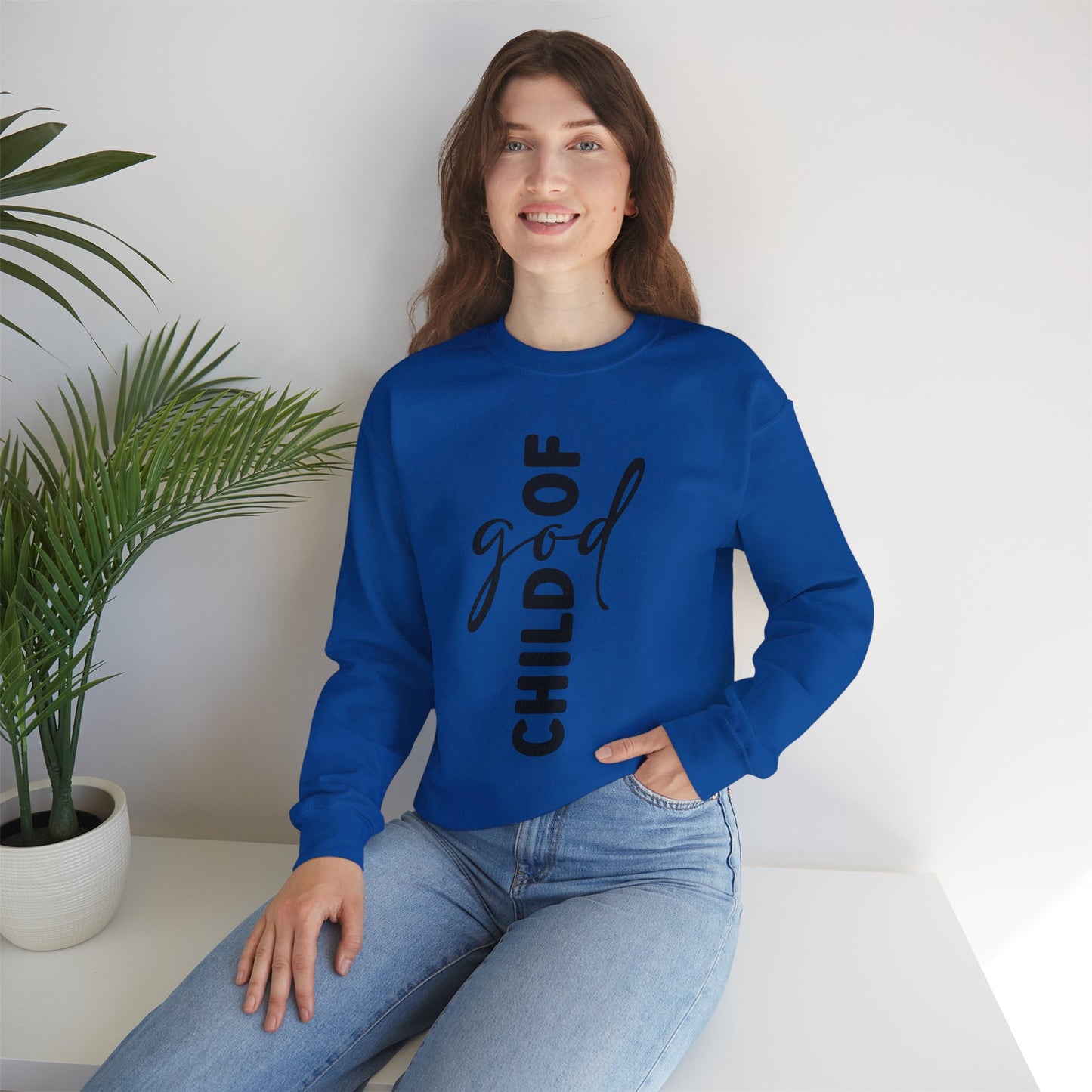God Child Unisex Crewneck Sweatshirt - Inspirational Faith Apparel