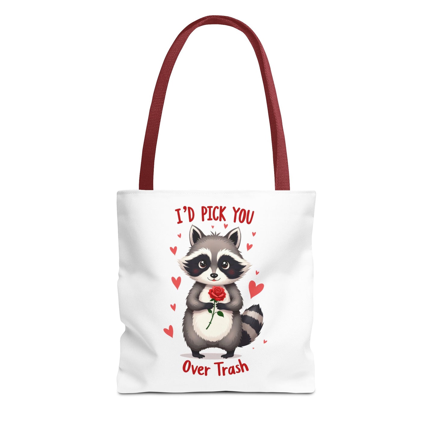 Cute Raccoon Tote Bag - 'I’d Pick You Over Trash' Gift for Animal Lovers