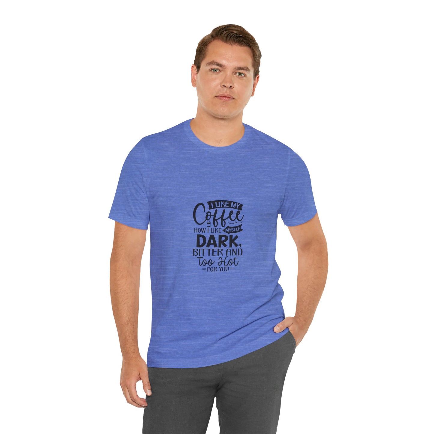 I Like My Coffee Dark Unisex Tee - Perfect for Coffee Lovers
