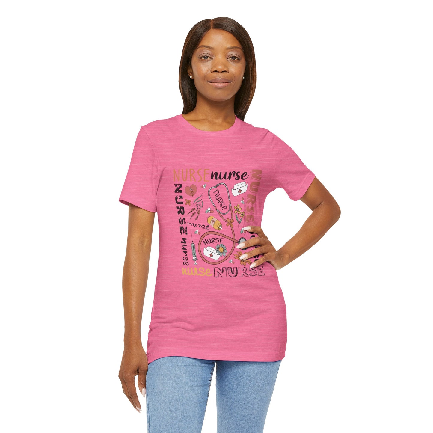 Nurse Appreciation Unisex Jersey Tee - Comfortable Short Sleeve Shirt for Healthcare Workers