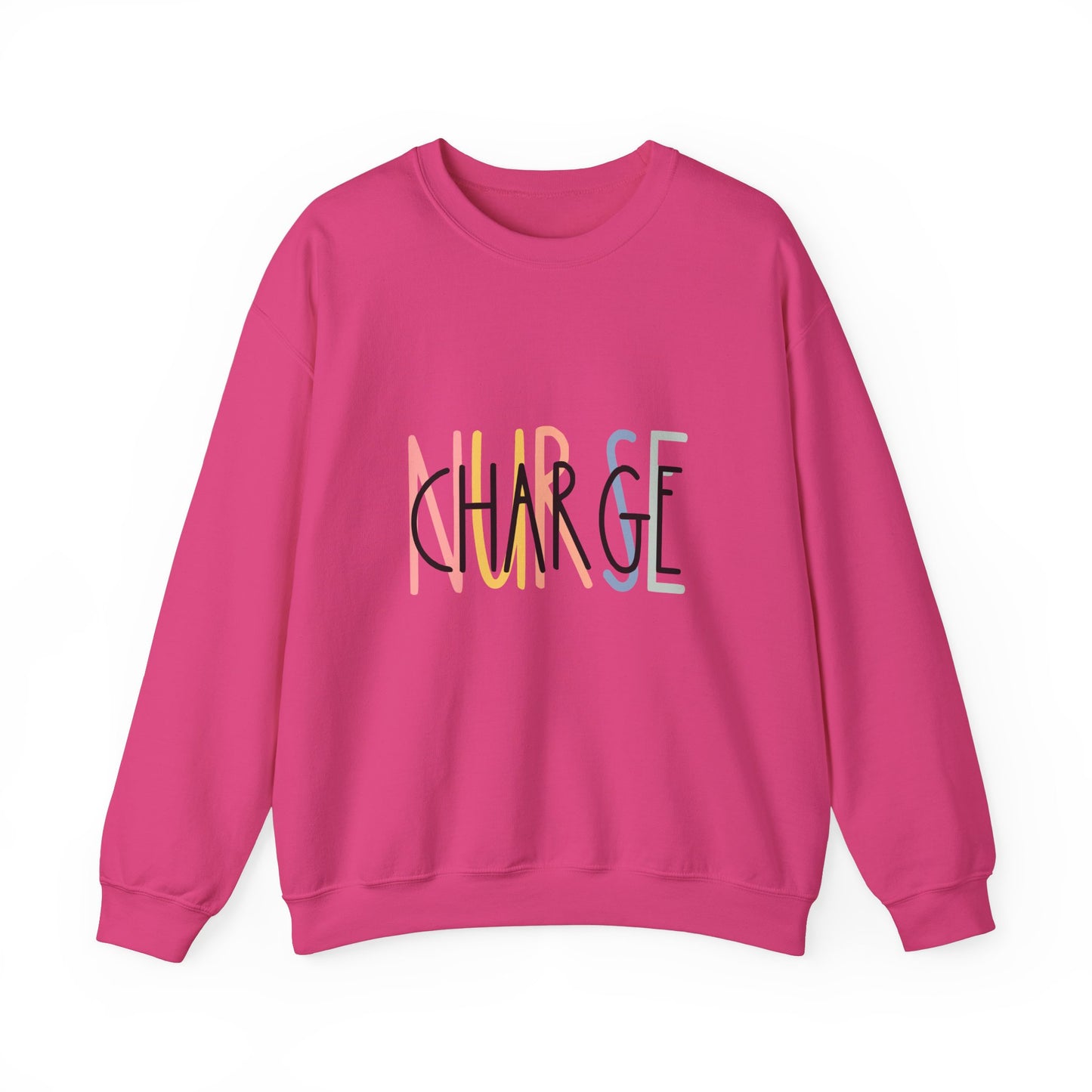 Unisex Heavy Blend™ Crewneck Sweatshirt - 'CHARGE' Motivational Statement Apparel