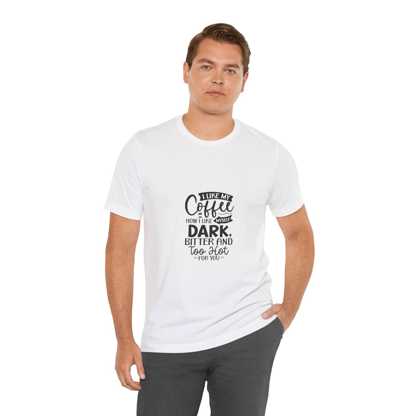 I Like My Coffee Dark Unisex Tee - Perfect for Coffee Lovers