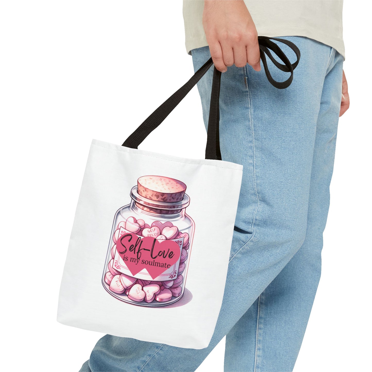 Self-Love is My Soulmate Tote Bag - Cute & Inspirational Bag for Self-Care Enthusiasts