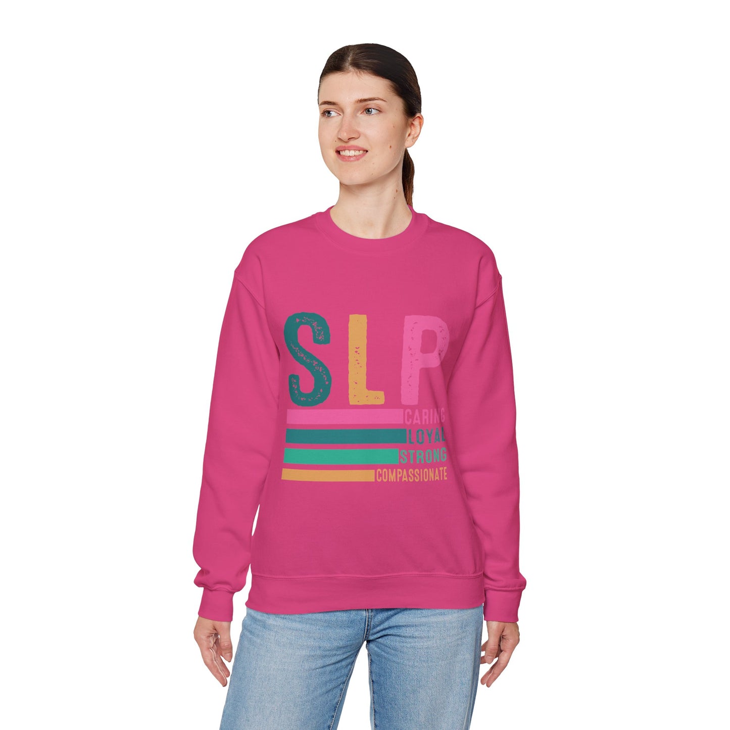 Caring Loyal Strong Crewneck Sweatshirt
