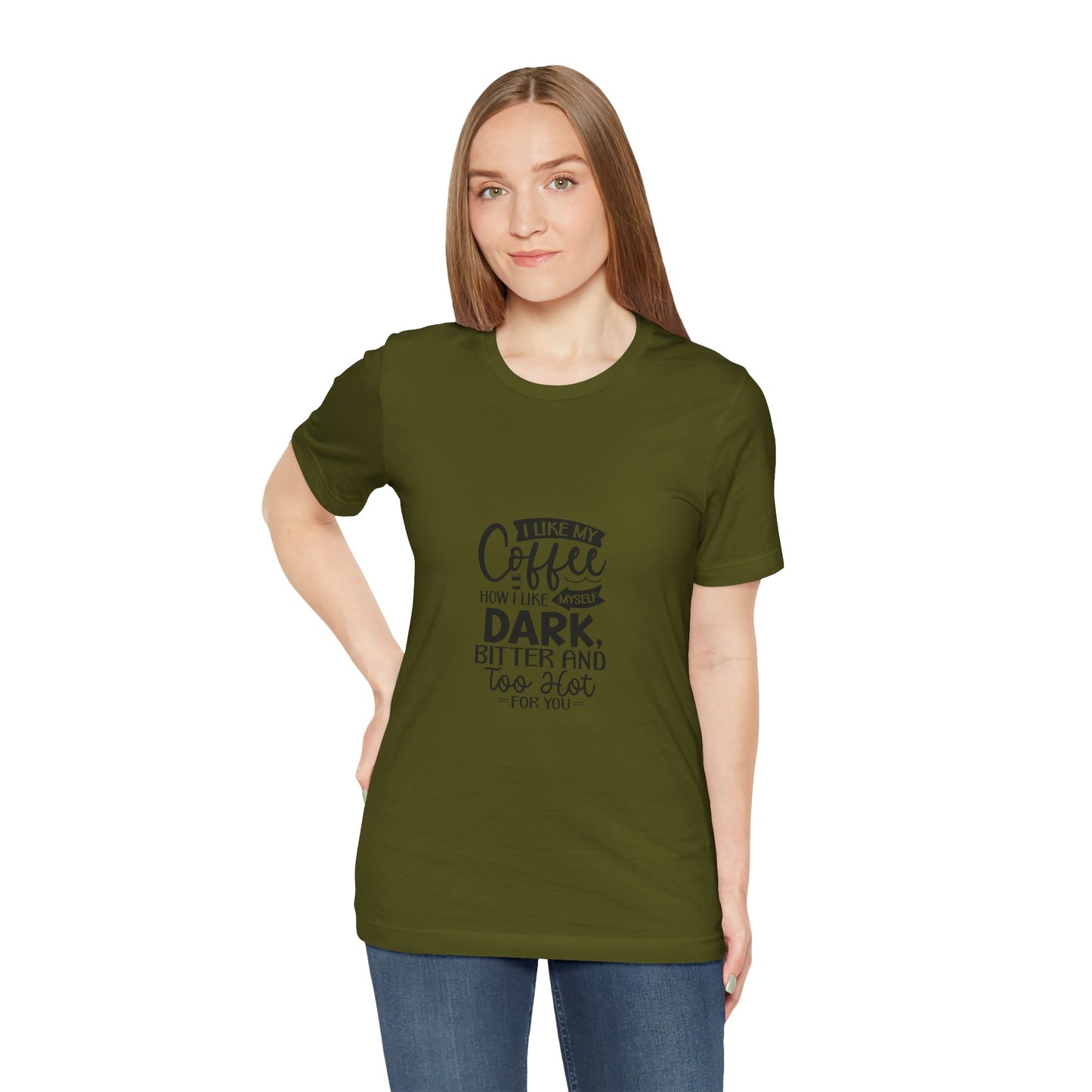 I Like My Coffee Dark Unisex Tee - Perfect for Coffee Lovers