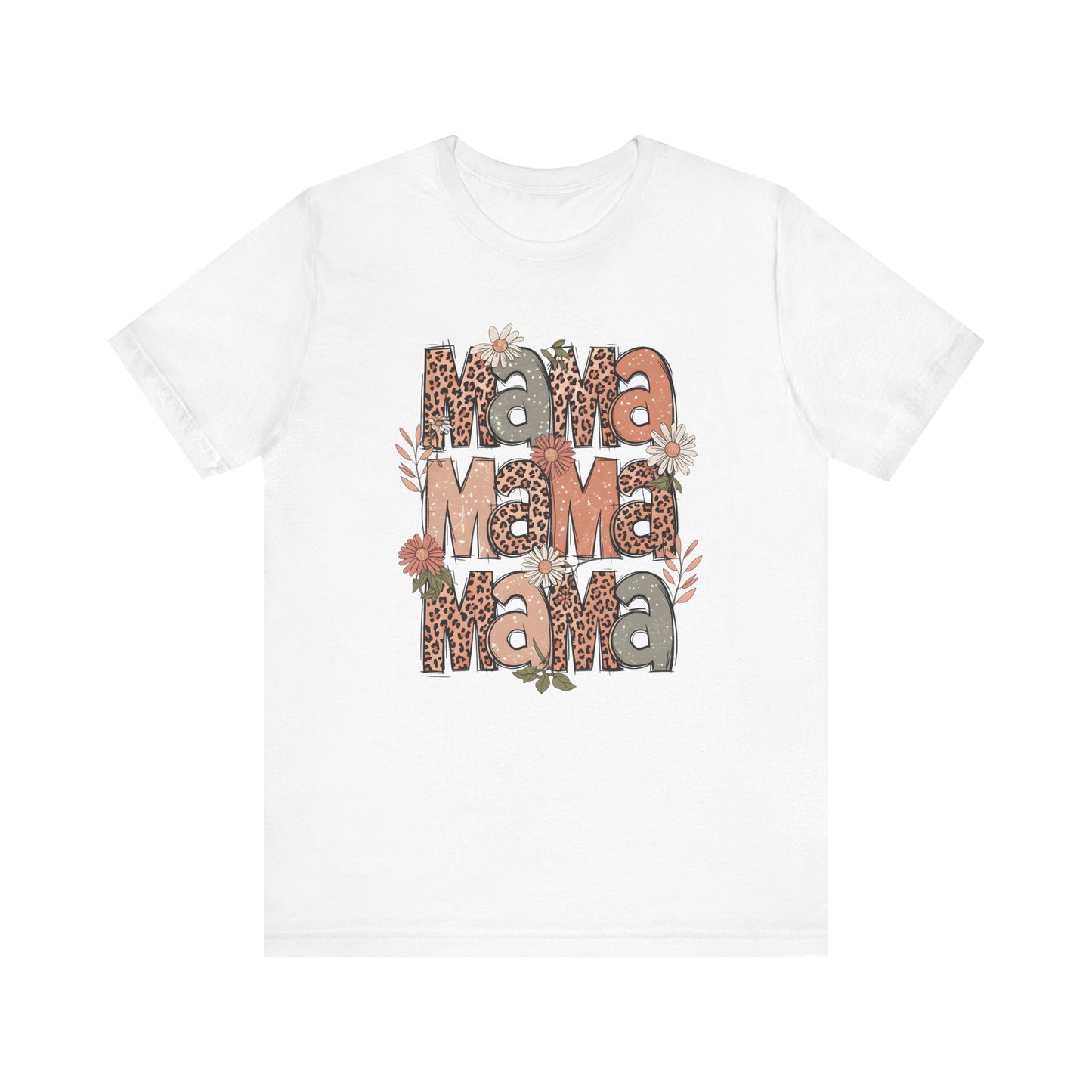 Floral Mama T-Shirt - Unisex Jersey Short Sleeve Tee for Mother's Day