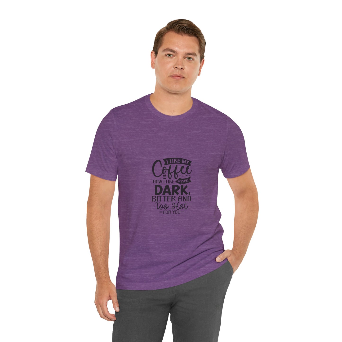 I Like My Coffee Dark Unisex Tee - Perfect for Coffee Lovers