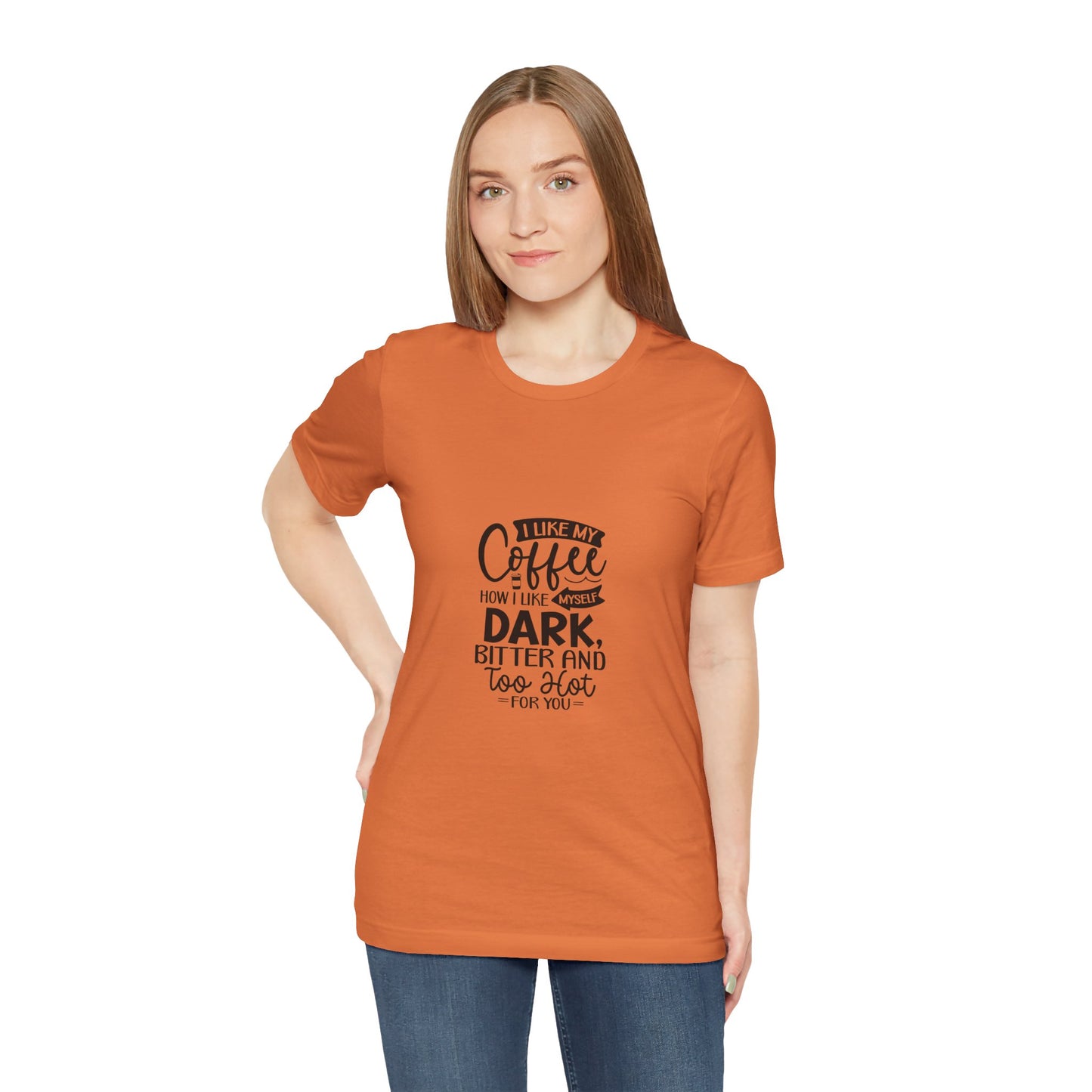 I Like My Coffee Dark Unisex Tee - Perfect for Coffee Lovers