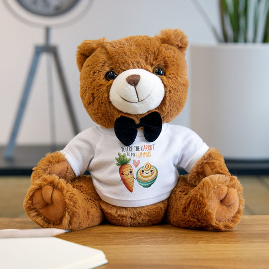 Cute Teddy Bear with Funny Food T-Shirt - Perfect Gift for Kids and Food Lovers